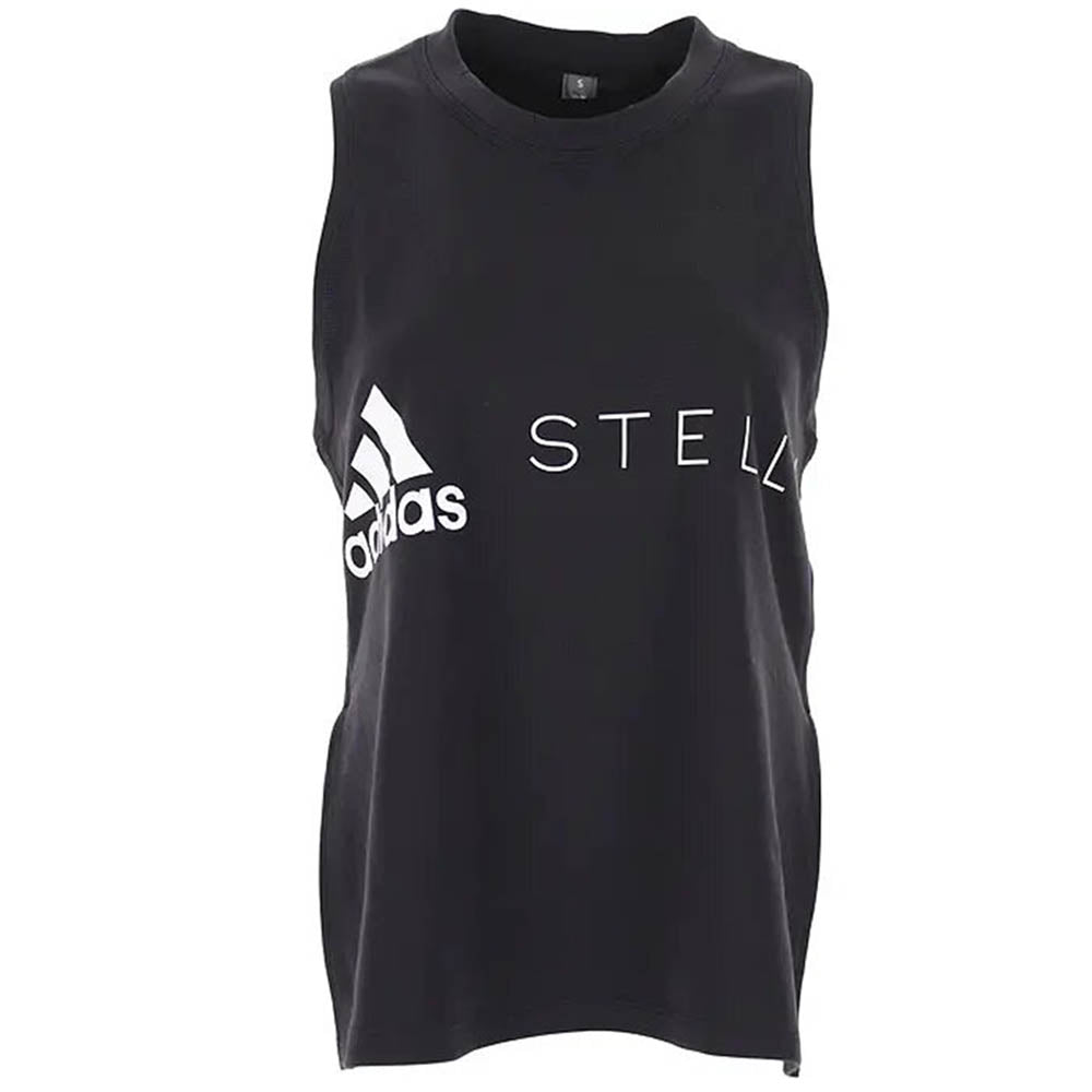 Image of Adidas by Stella Mccartney Womens Logo Tank Top Black L