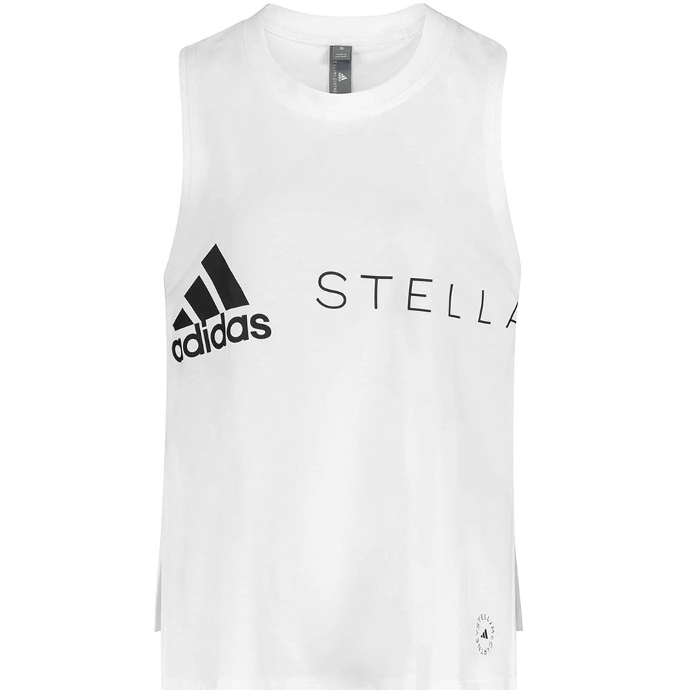 Image of Adidas by Stella Mccartney Womens Logo Tank Top White L