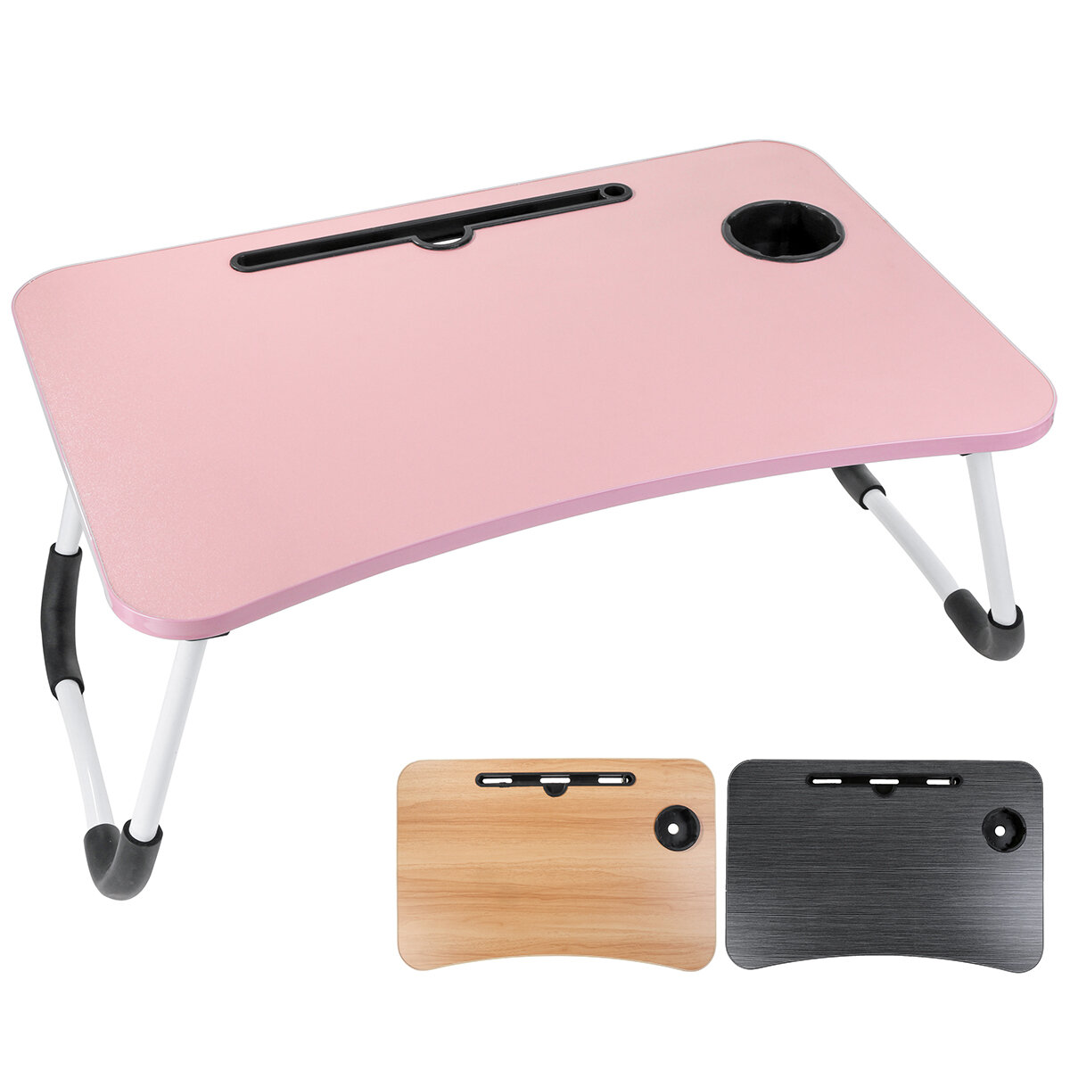 Image of Adjustable Laptop Stand Folding Portable Computer for Bed Sofa Desk Holder Table