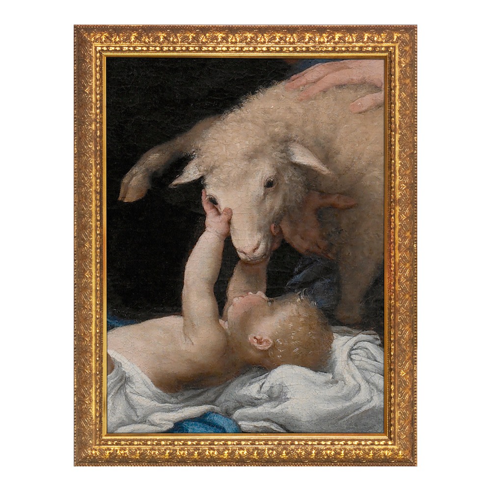 Image of Adoration of the Shepherds Gold Framed Art