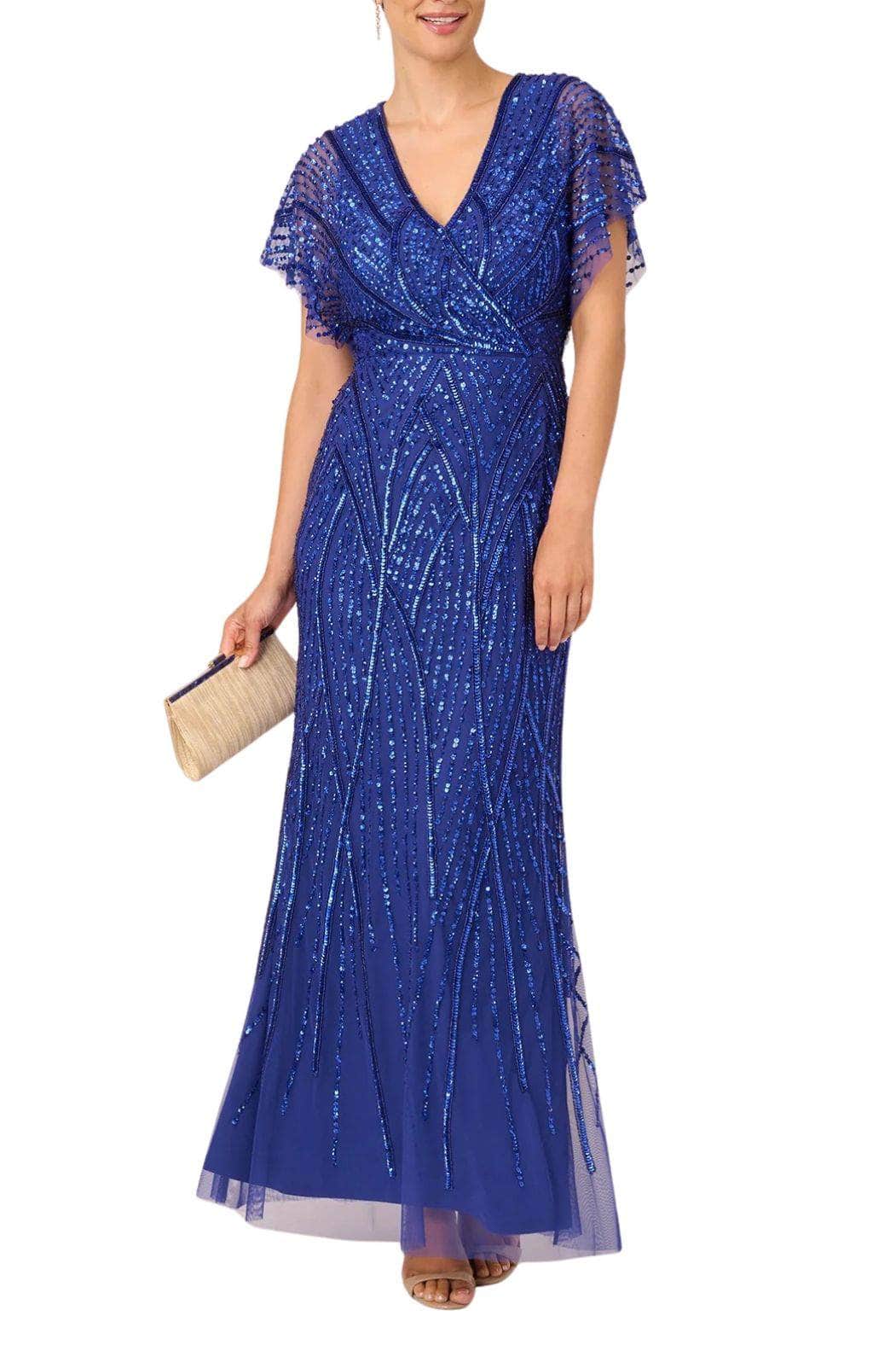 Image of Adrianna Papell AP1E210884 P - Dolman Sleeve Jeweled Evening Dress