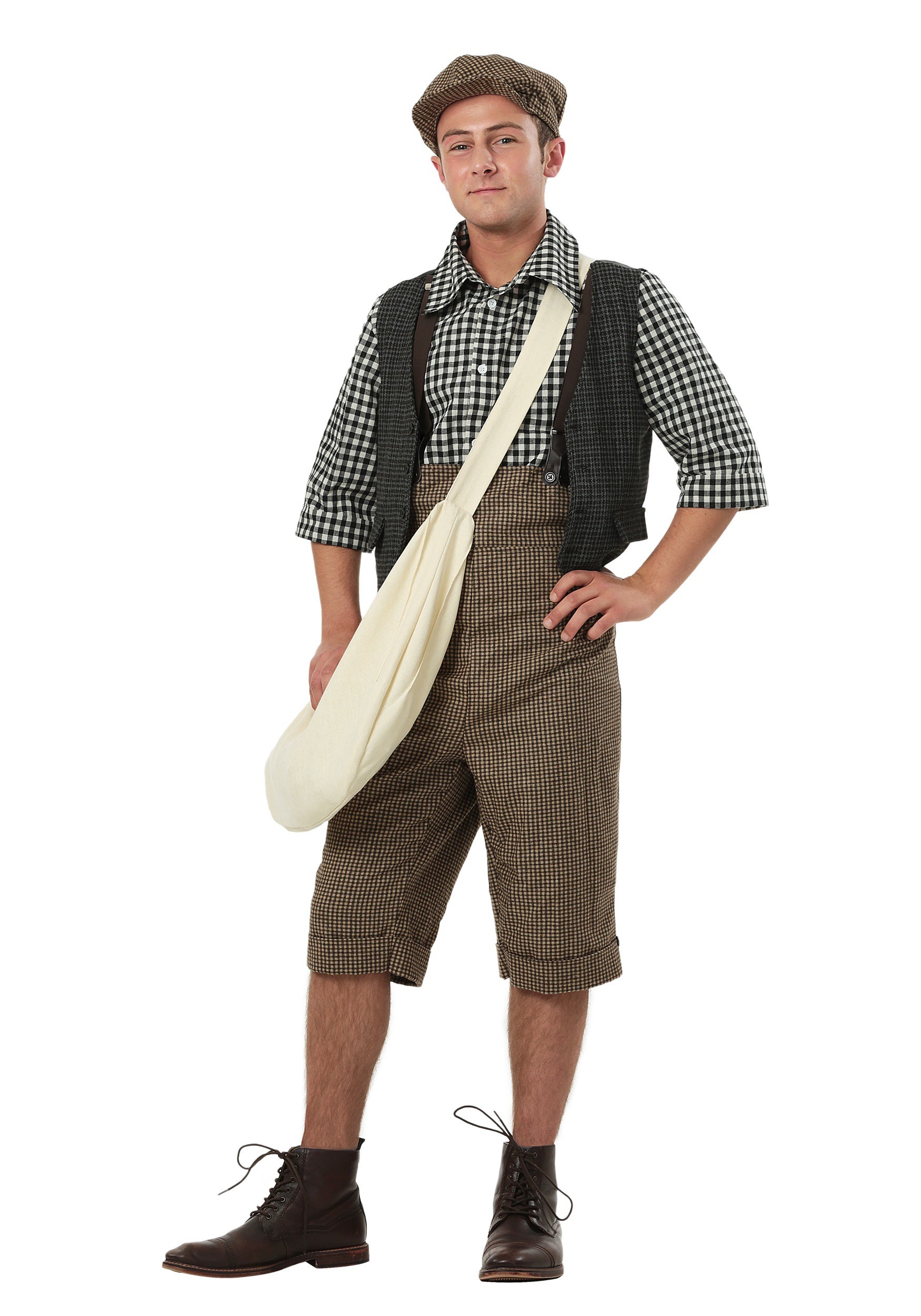 Image of Adult 20's Newsie Costume | Adult 20's Costumes ID FUN3201AD-M