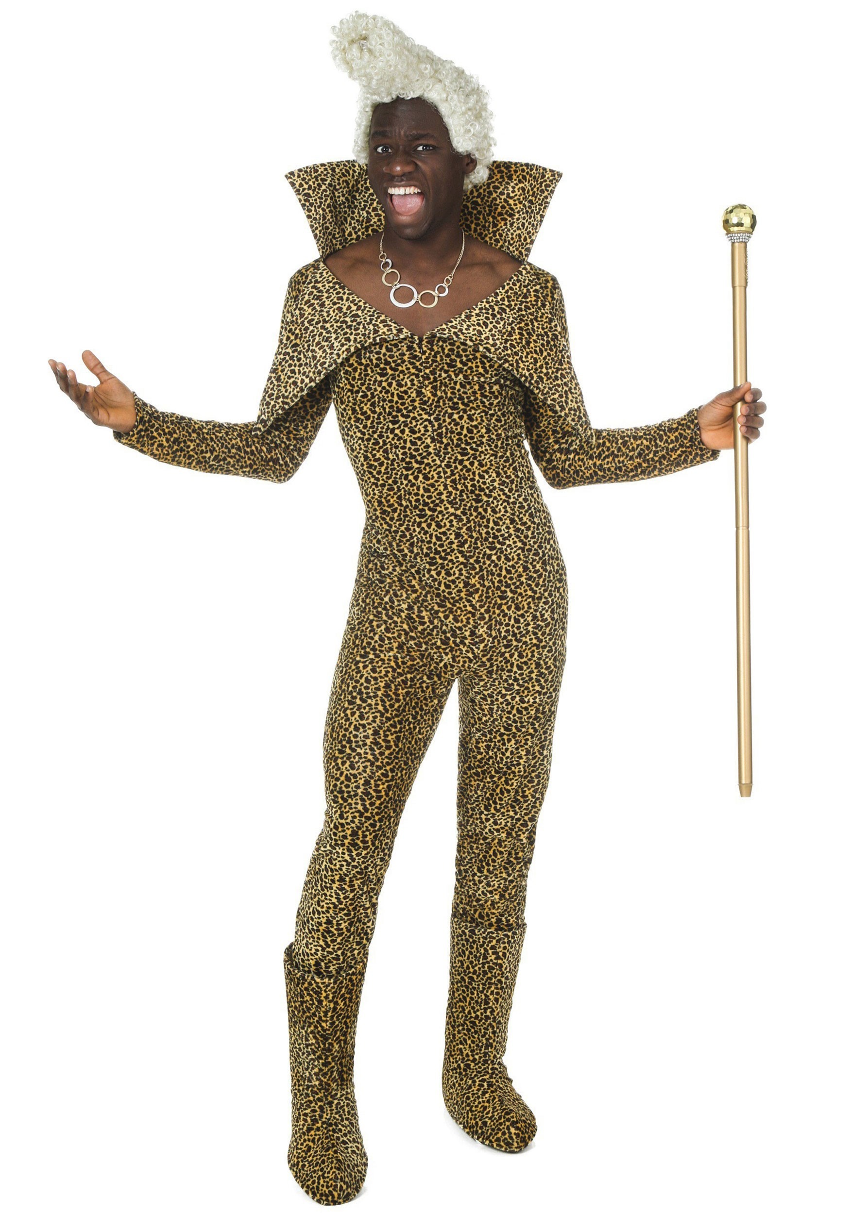 Image of Adult 5th Element Ruby Rhod Costume with Wig | Movie Costumes ID FUN2374AD-L