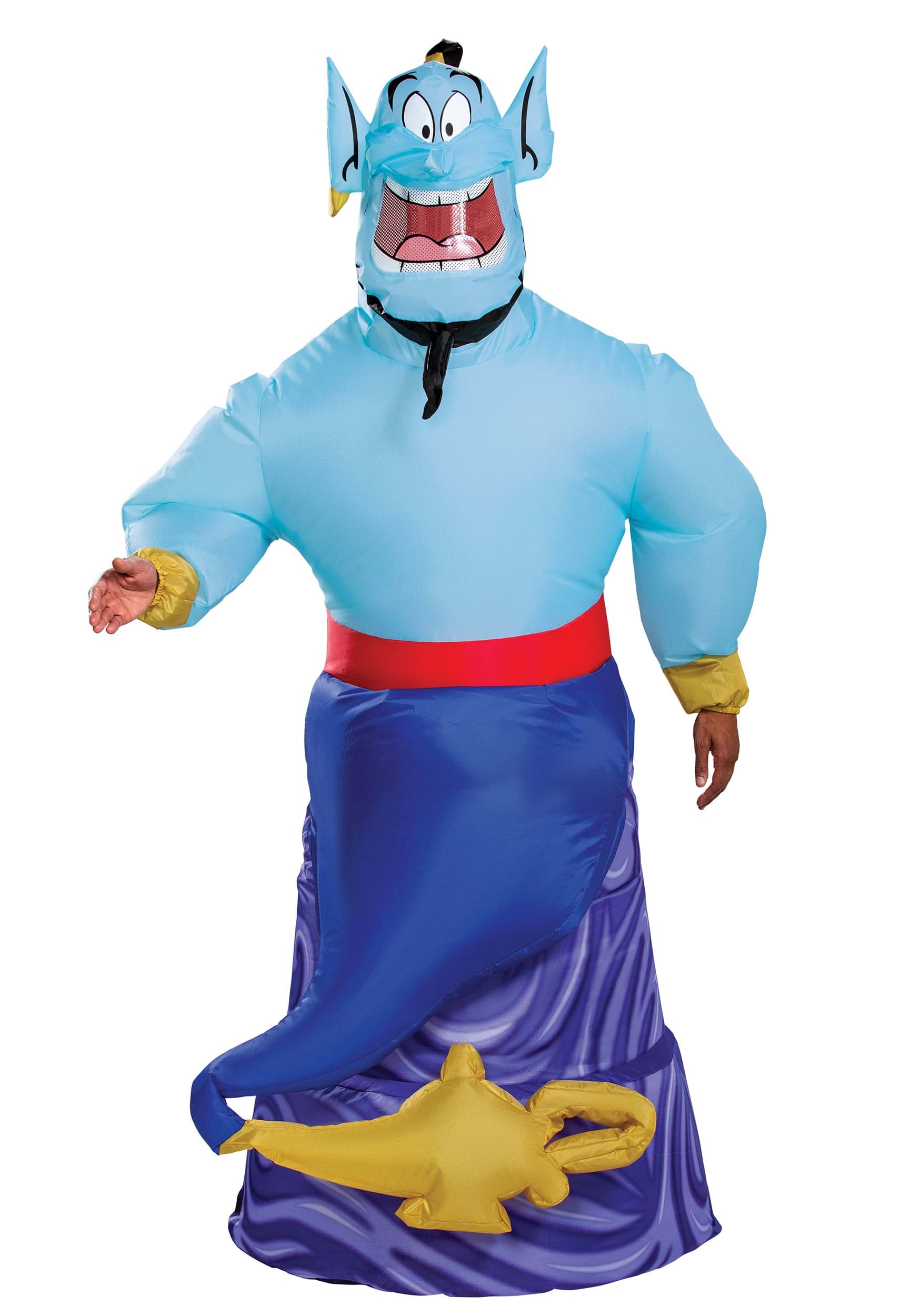 Image of Adult Aladdin (Animated) Genie Inflatable Costume | Disney Costumes ID DI121009-ST