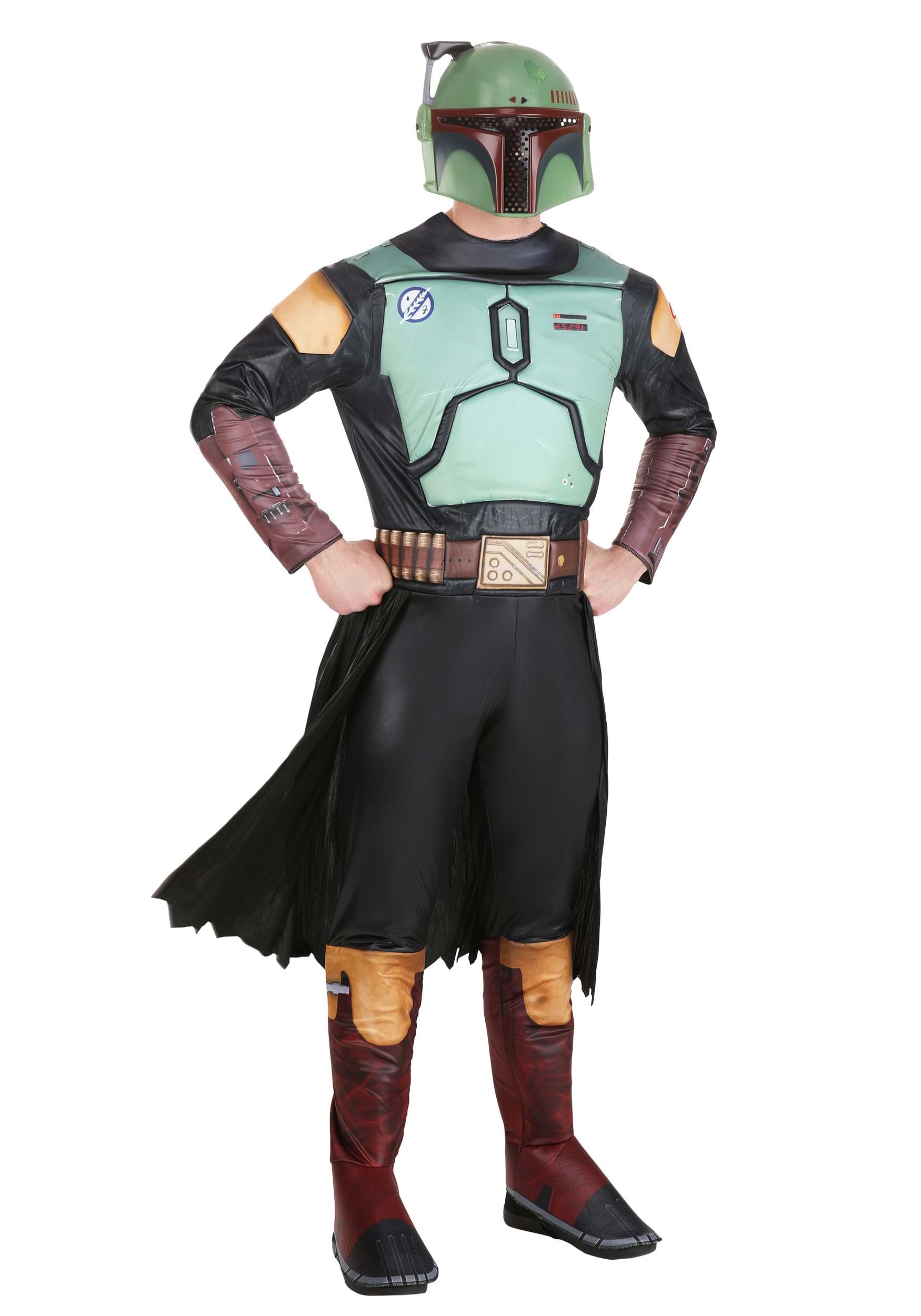 Image of Adult Boba Fett Costume | Star Wars The Mandalorian Costumes ID JWC1003-2X