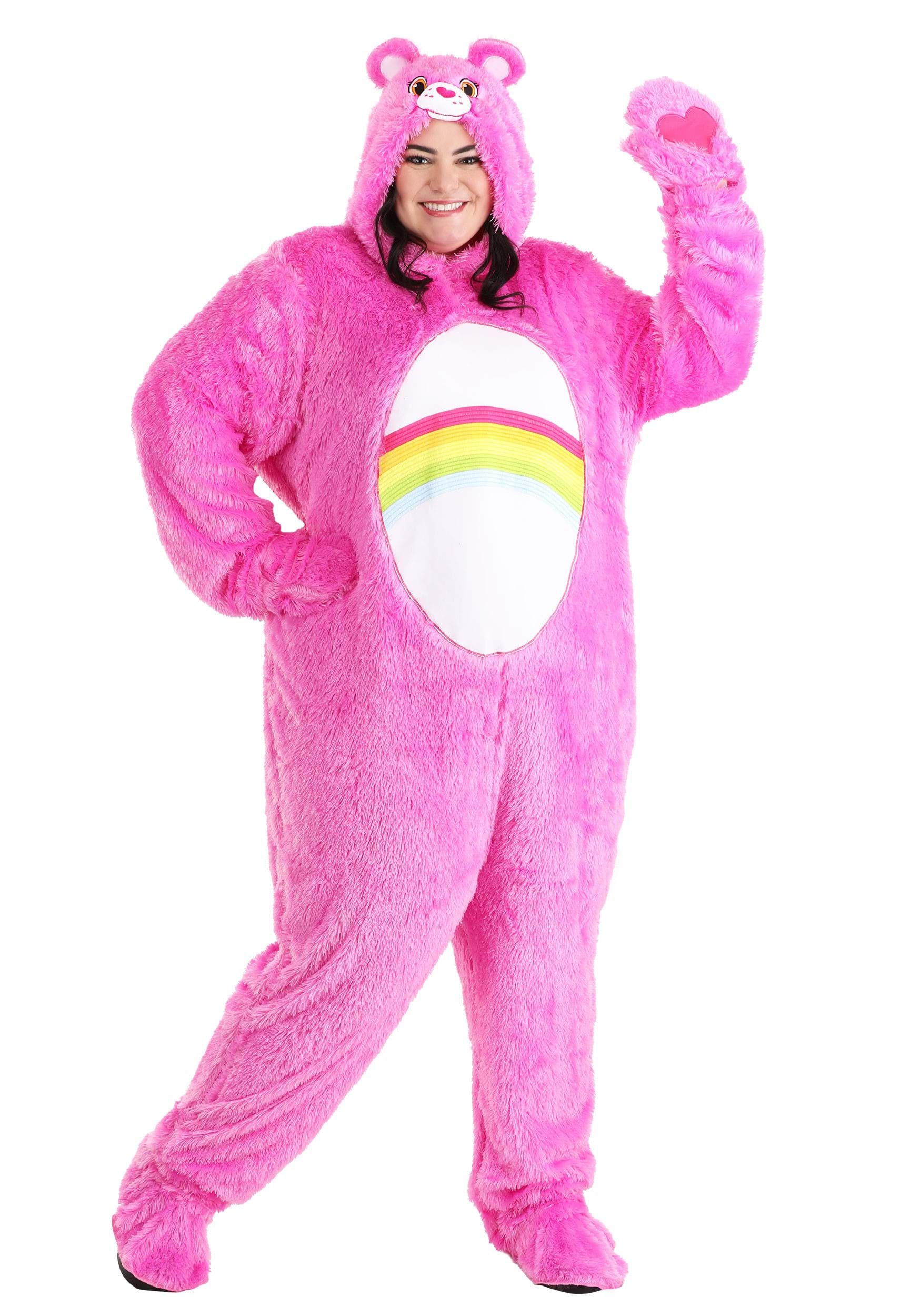 Image of Adult Care Bears Classic Cheer Bear Plus Size Costume ID FUN6500PL-5X