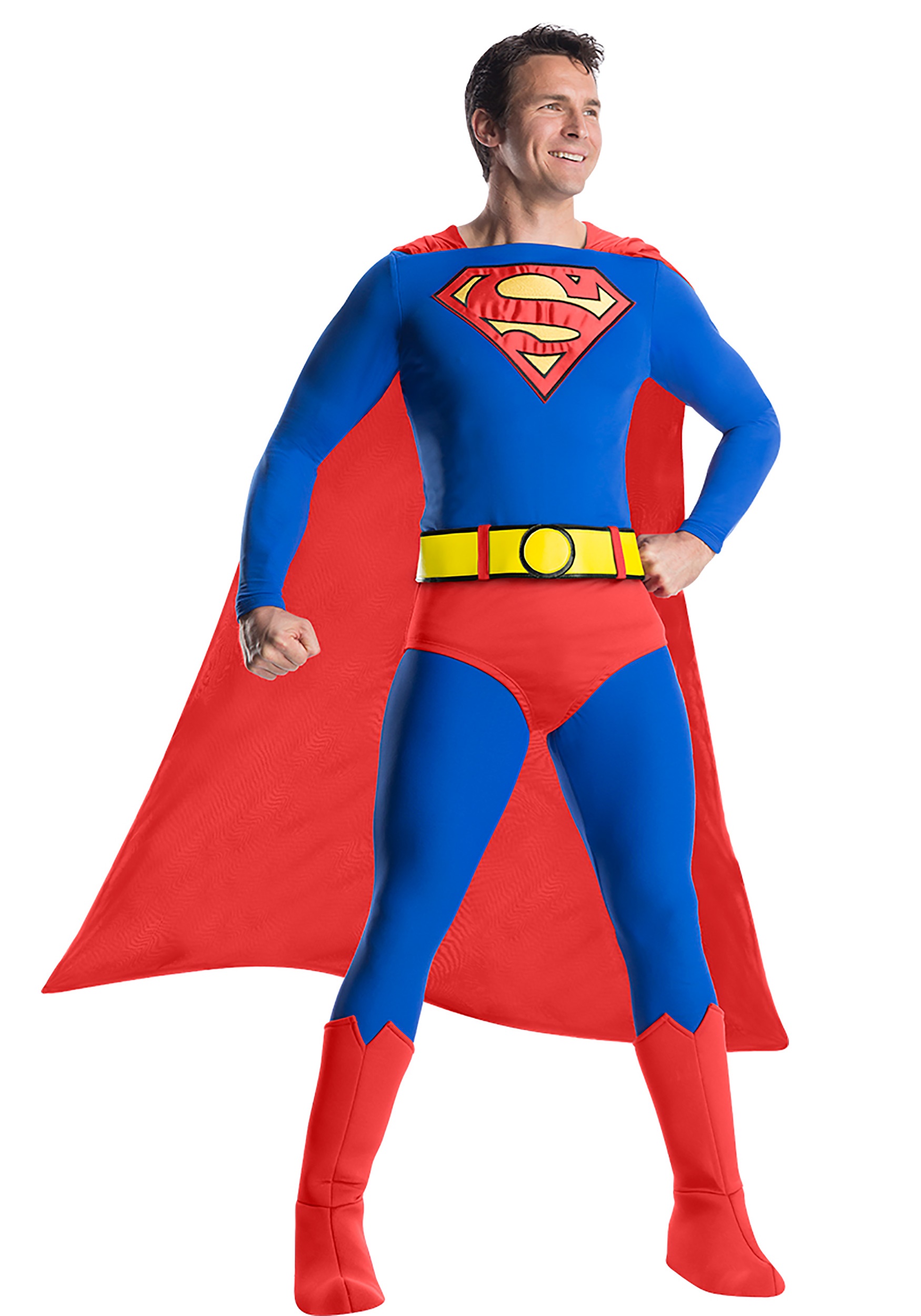 Image of Adult Classic Premium Superman Costume | Superhero Costumes ID CH03563-L