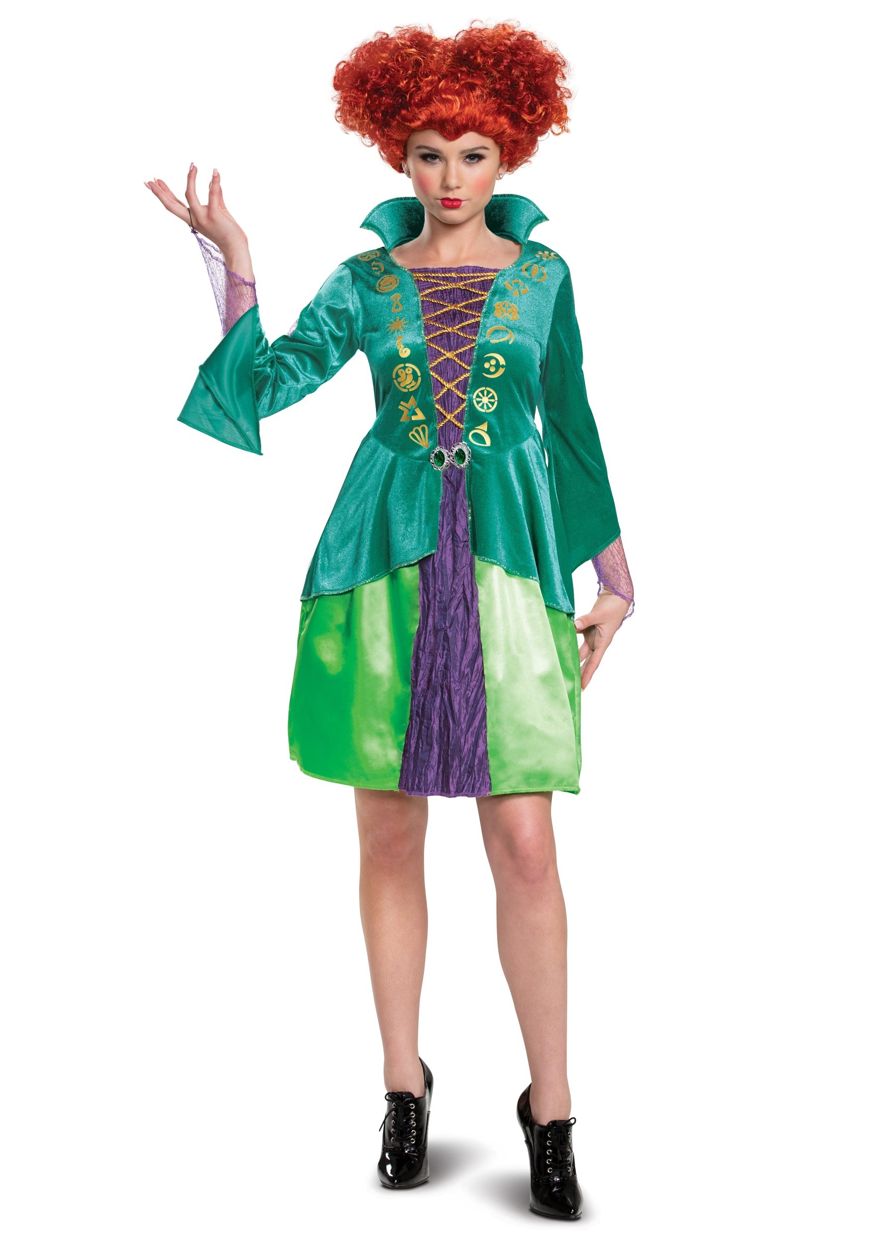 Image of Adult Disney Hocus Pocus Classic Wini Costume Dress | Disney Costumes ID DI15191-L