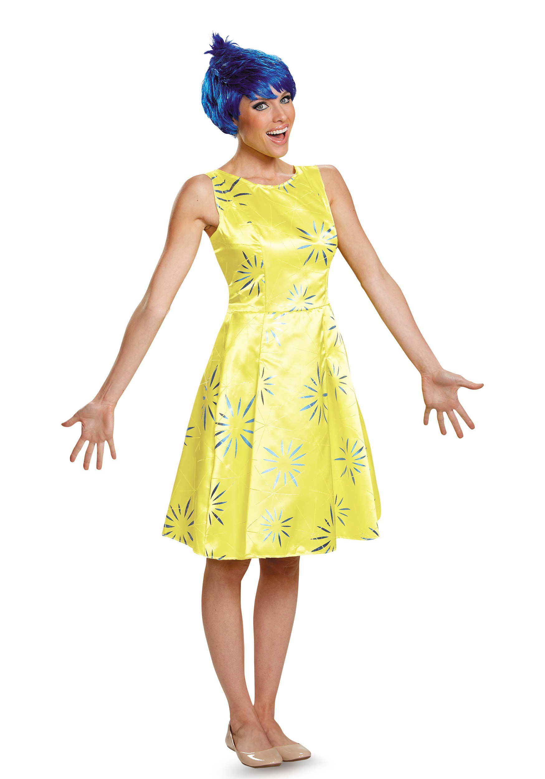 Image of Adult Disney Inside Out Joy Deluxe Costume | Disney Costumes ID DI86954-M