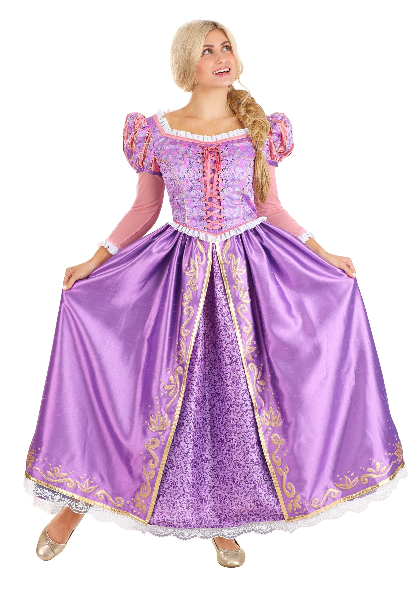 Image of Adult Disney Premium Rapunzel Costume Dress | Disney Costumes ID FUN3375AD-L