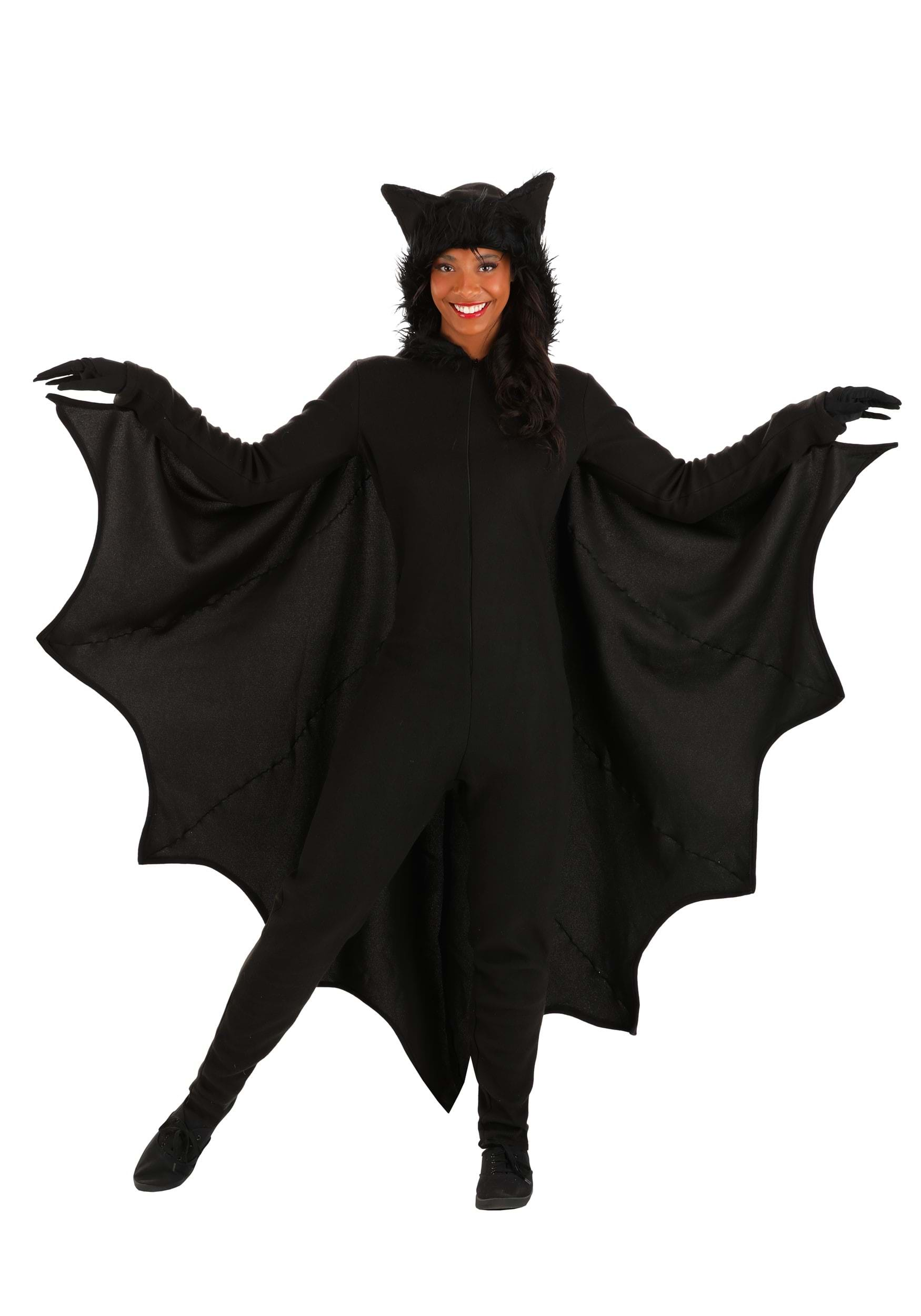 Image of Adult Fleece Bat Costume ID FUN6091AD-L