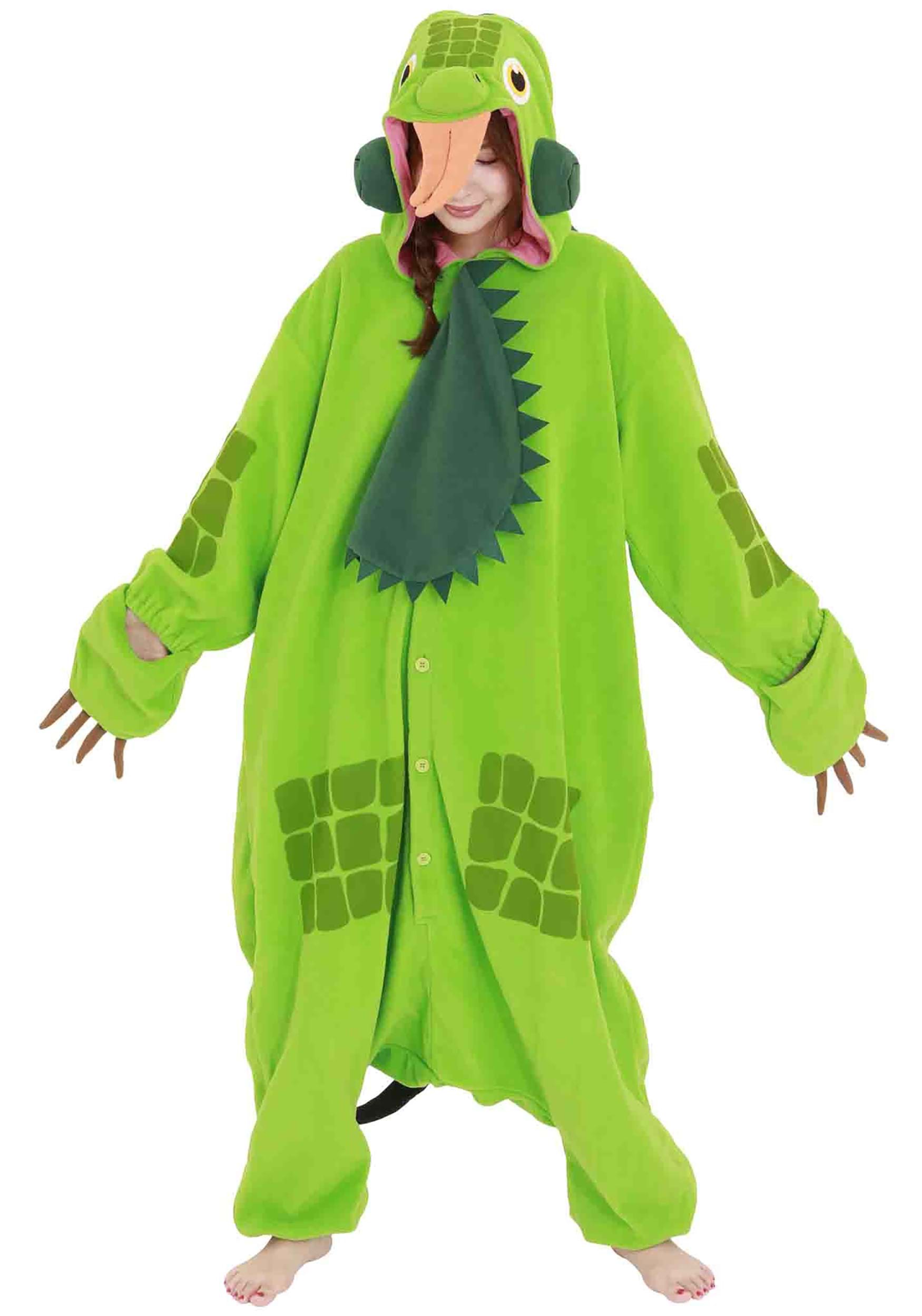 Image of Adult Green Iguana Kigurumi Costume ID SZ2930-ST