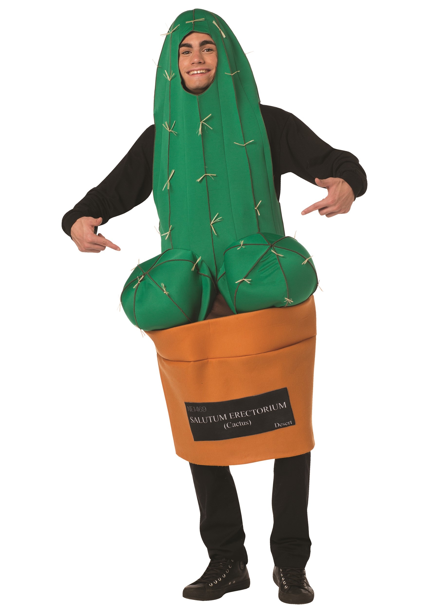 Image of Adult Happy Green Cactus Costume ID MO1857-ST