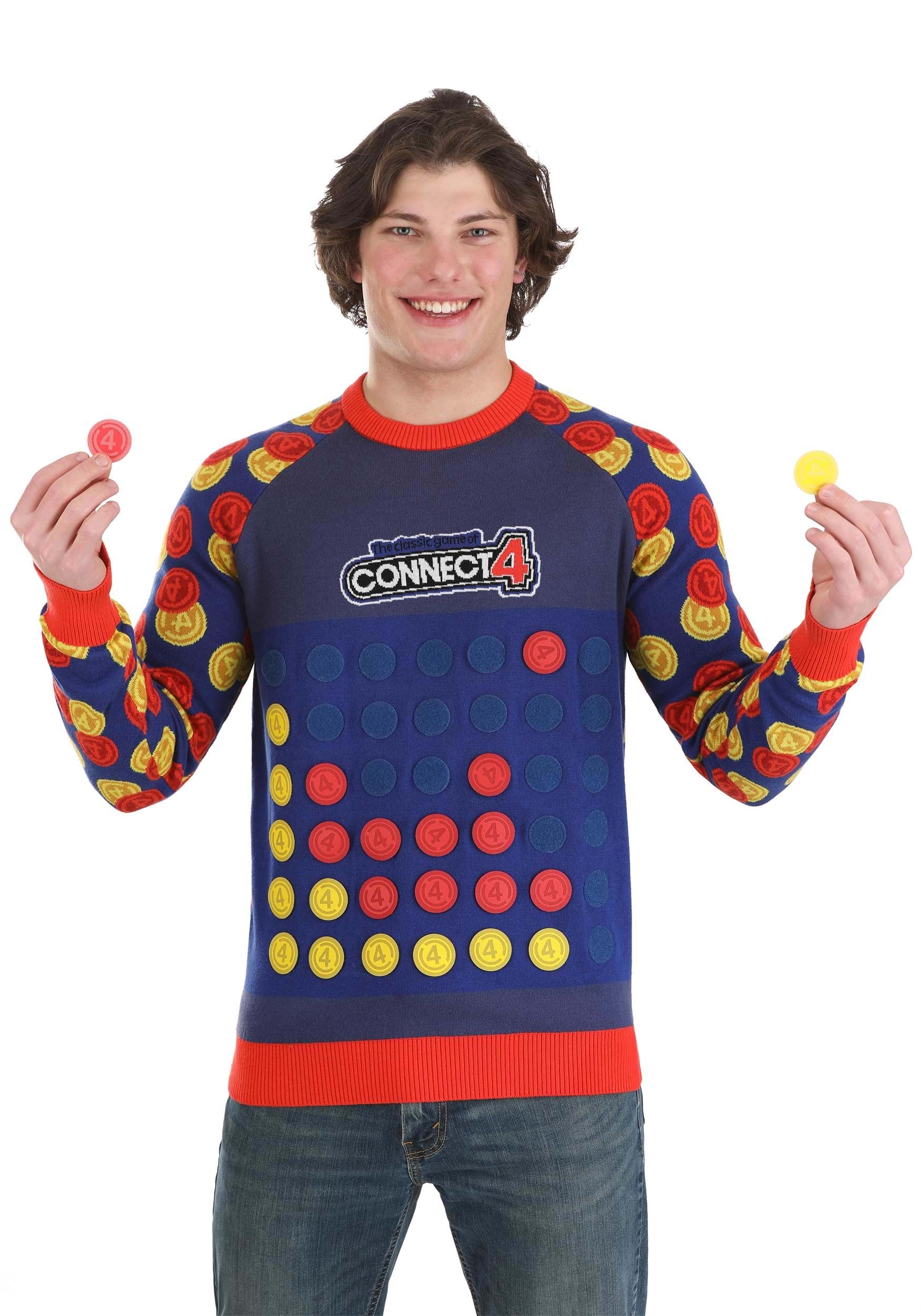 Image of Adult Hasbro Connect Four Sweater ID FUN4183AD-XS