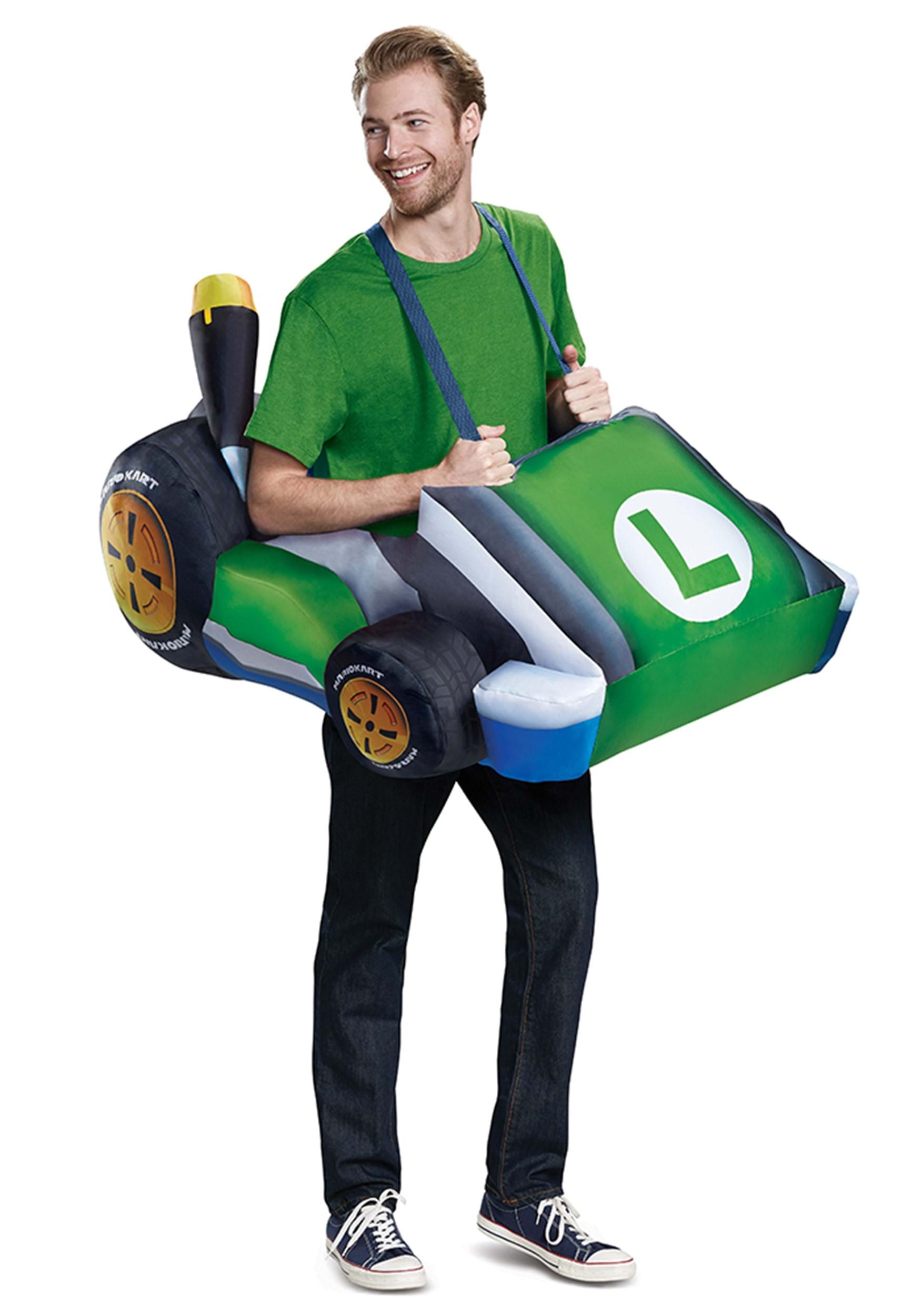 Image of Adult Luigi Inflatable Cart Costume ID DI15668AD-ST