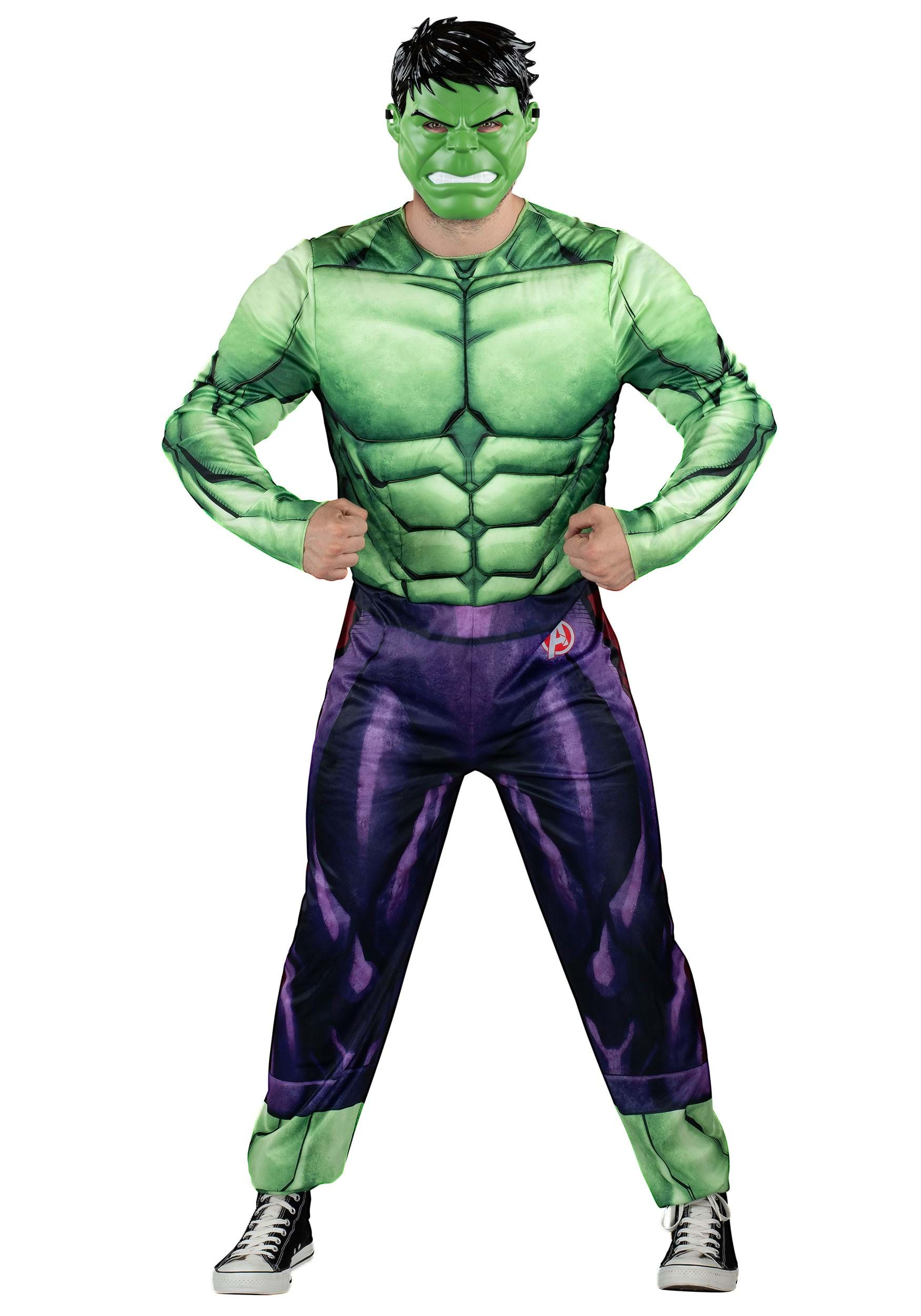 Image of Adult Marvel Hulk Qualux Costume | Marvel Costumes ID JWC0972-M