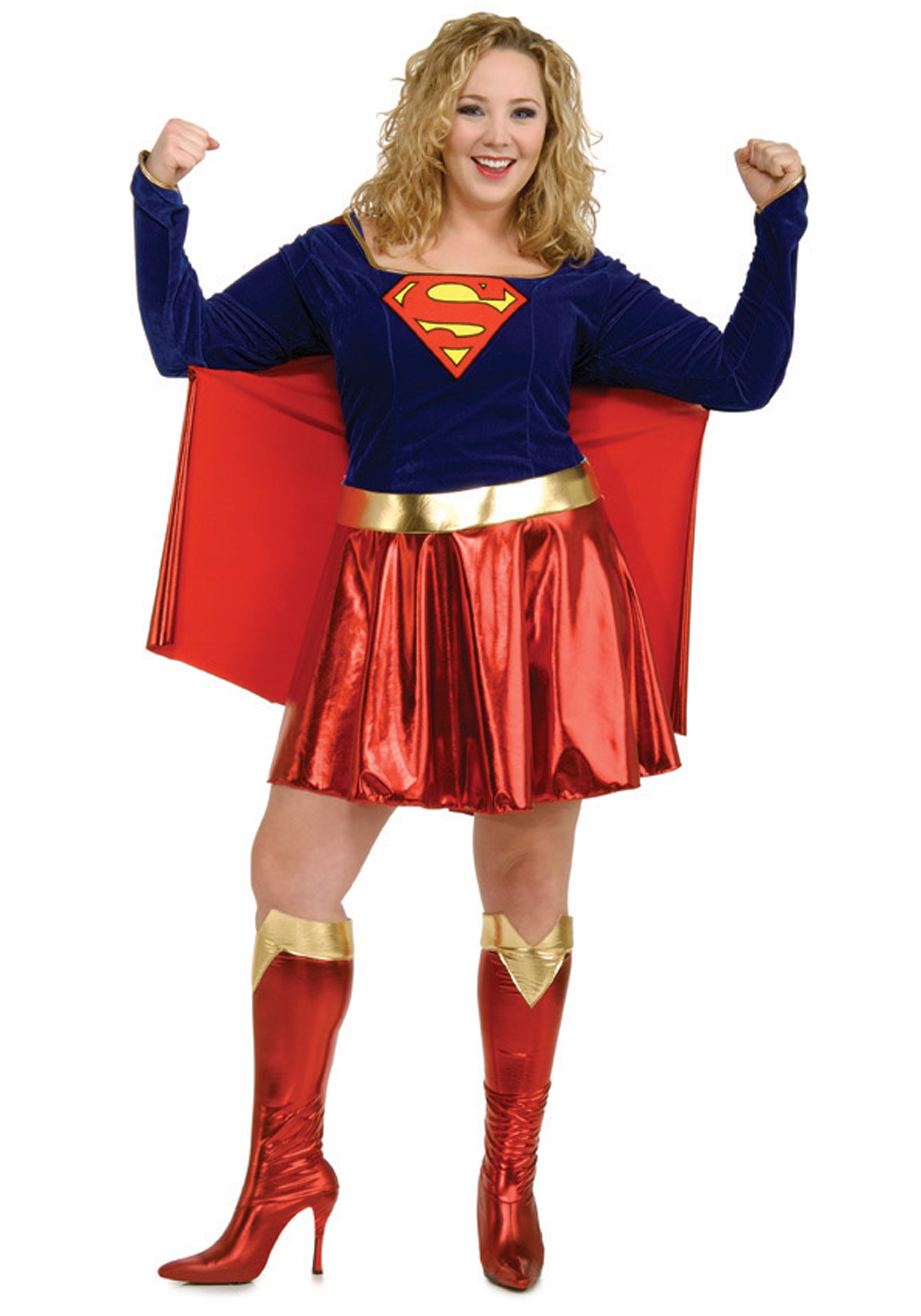 Image of Adult Plus Size Supergirl Costume ID RU17479-PL