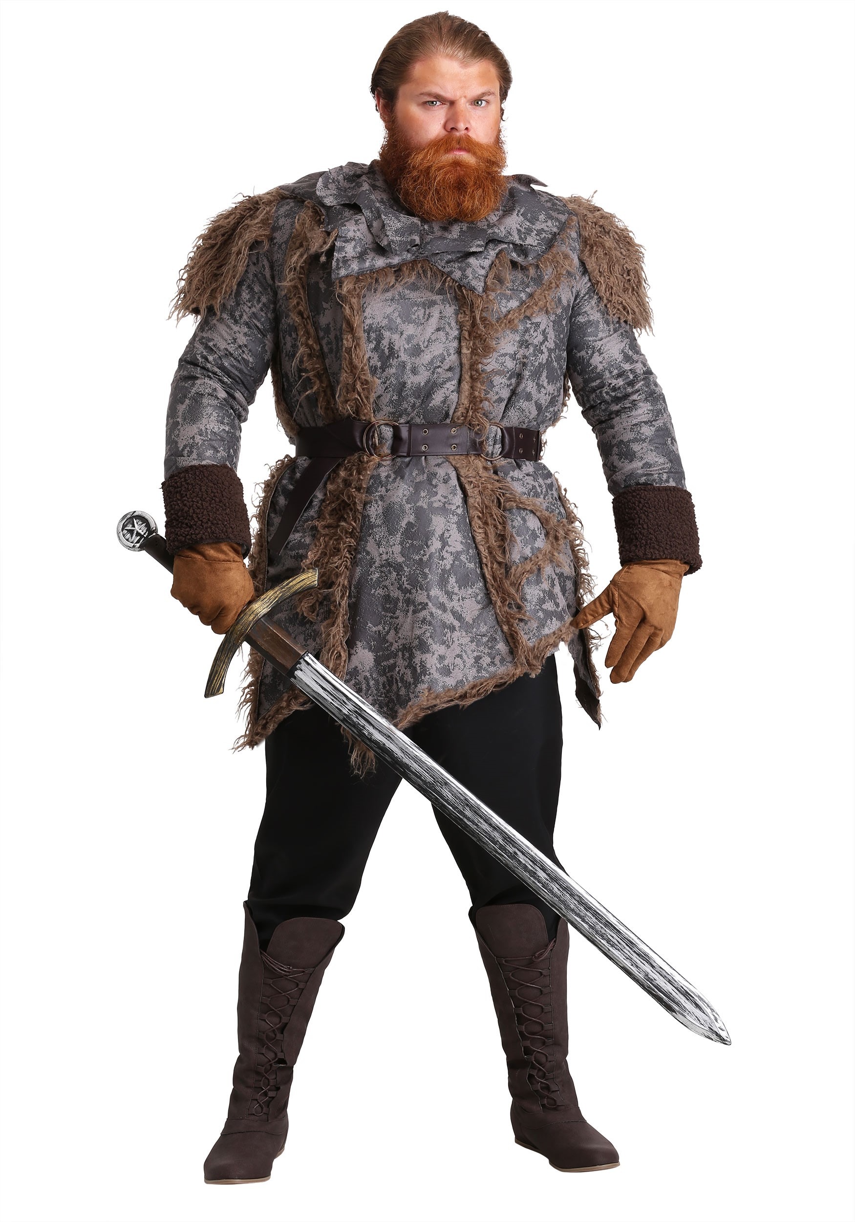 Image of Adult Plus Size Wild Warrior Costume | TV Show Costumes ID FUN0596PL-2X