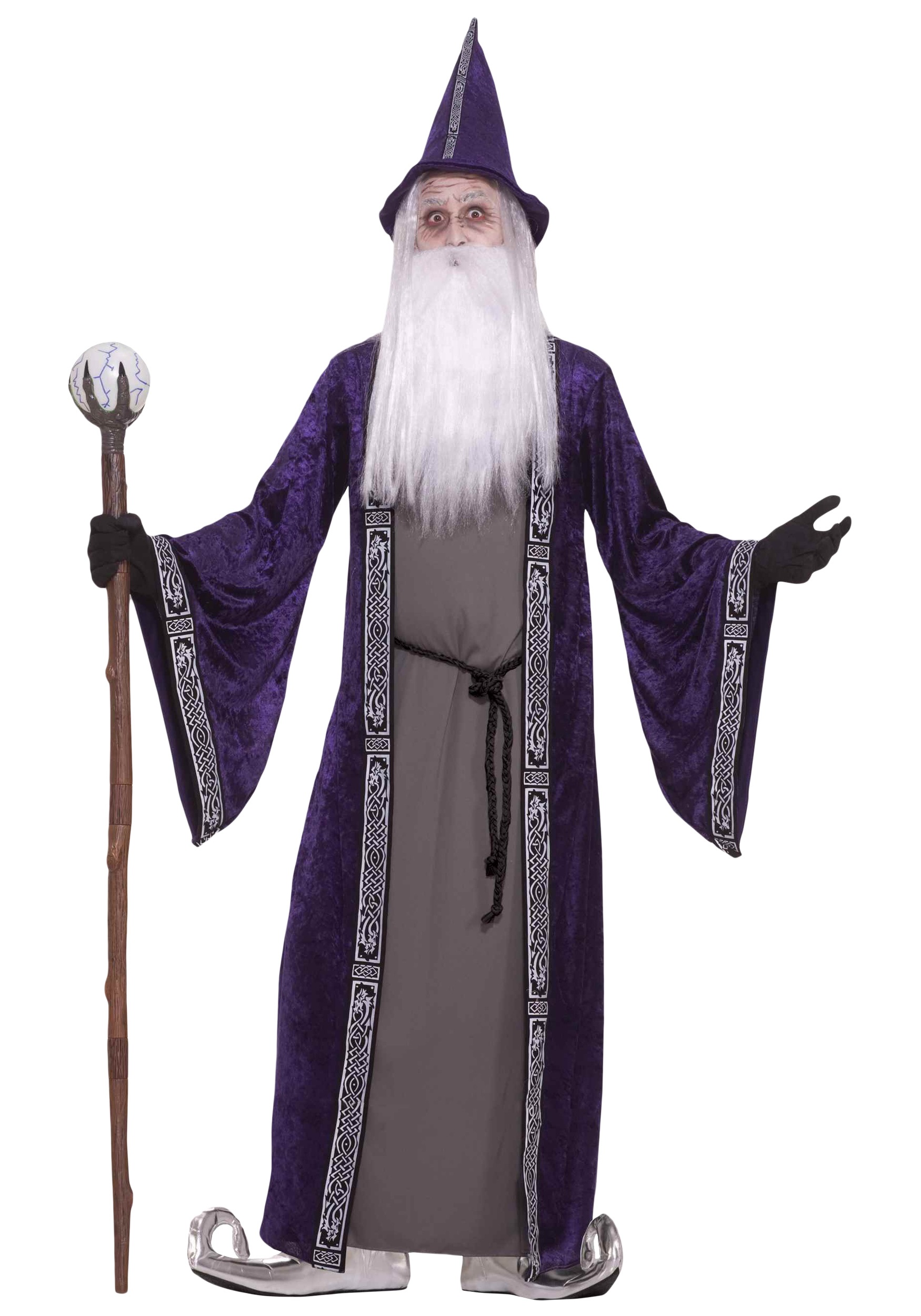 Image of Adult Purple Wizard Robe Costume ID FO63266-ST