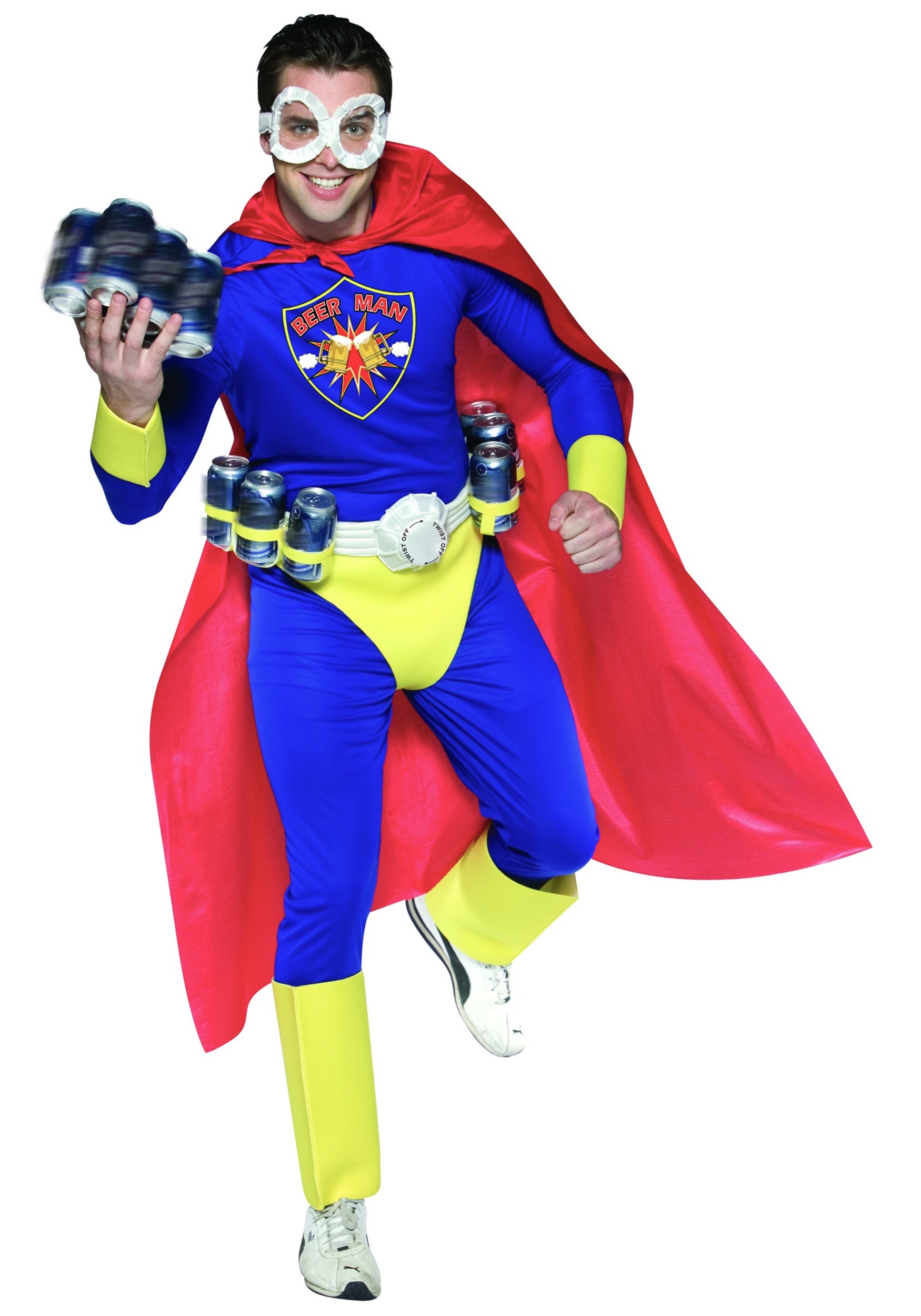 Image of Adult Superhero Beer Man Costume ID RA6030-ST