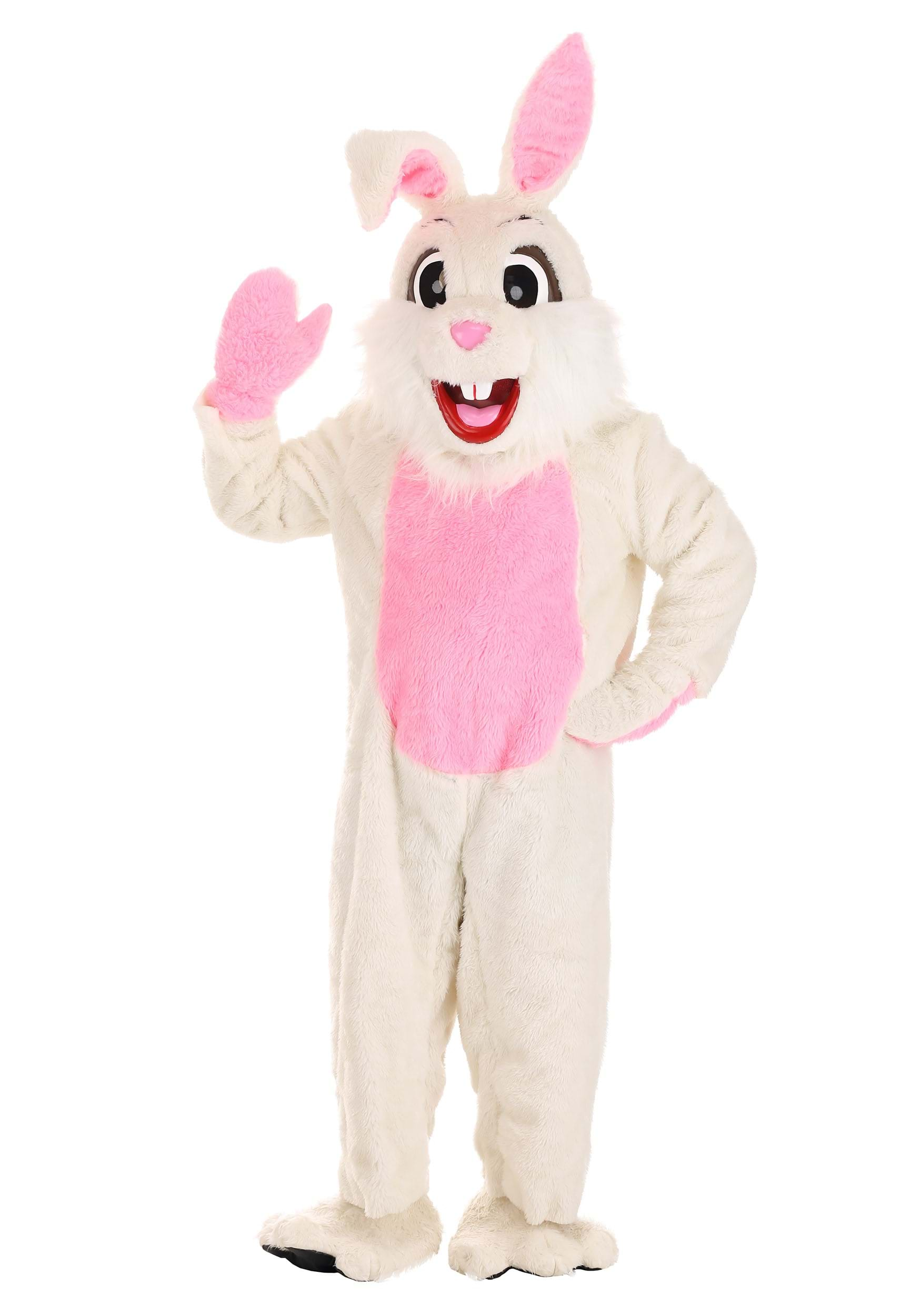 Image of Adult White Easter Bunny Mascot Costume ID FUN2050-XL