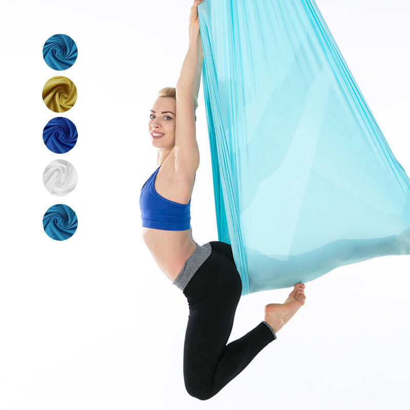 Image of Aerial Yoga Swing Sling Hammock Inversion Anti-gravity Gym Yoga Pilates With Accessories