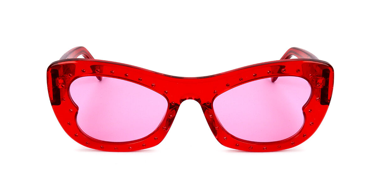 Image of Agent Provocateur Amoree Swarovsky Vermelhos Óculos de Sol Vermelhos Feminino BRLPT