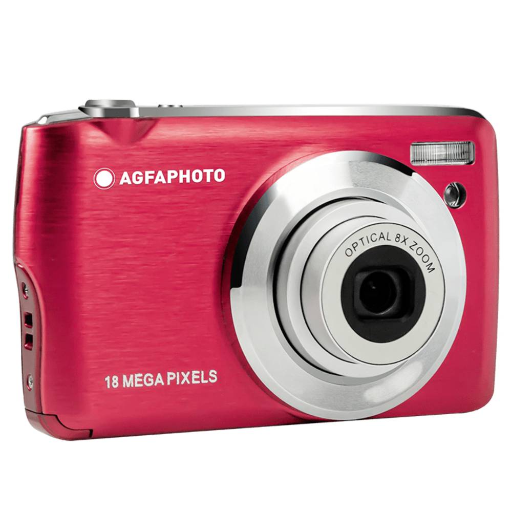 Image of AgfaPhoto Realishot DC8200 Digital camera 18 MP Optical zoom: 8 x Red Battery Camera bag