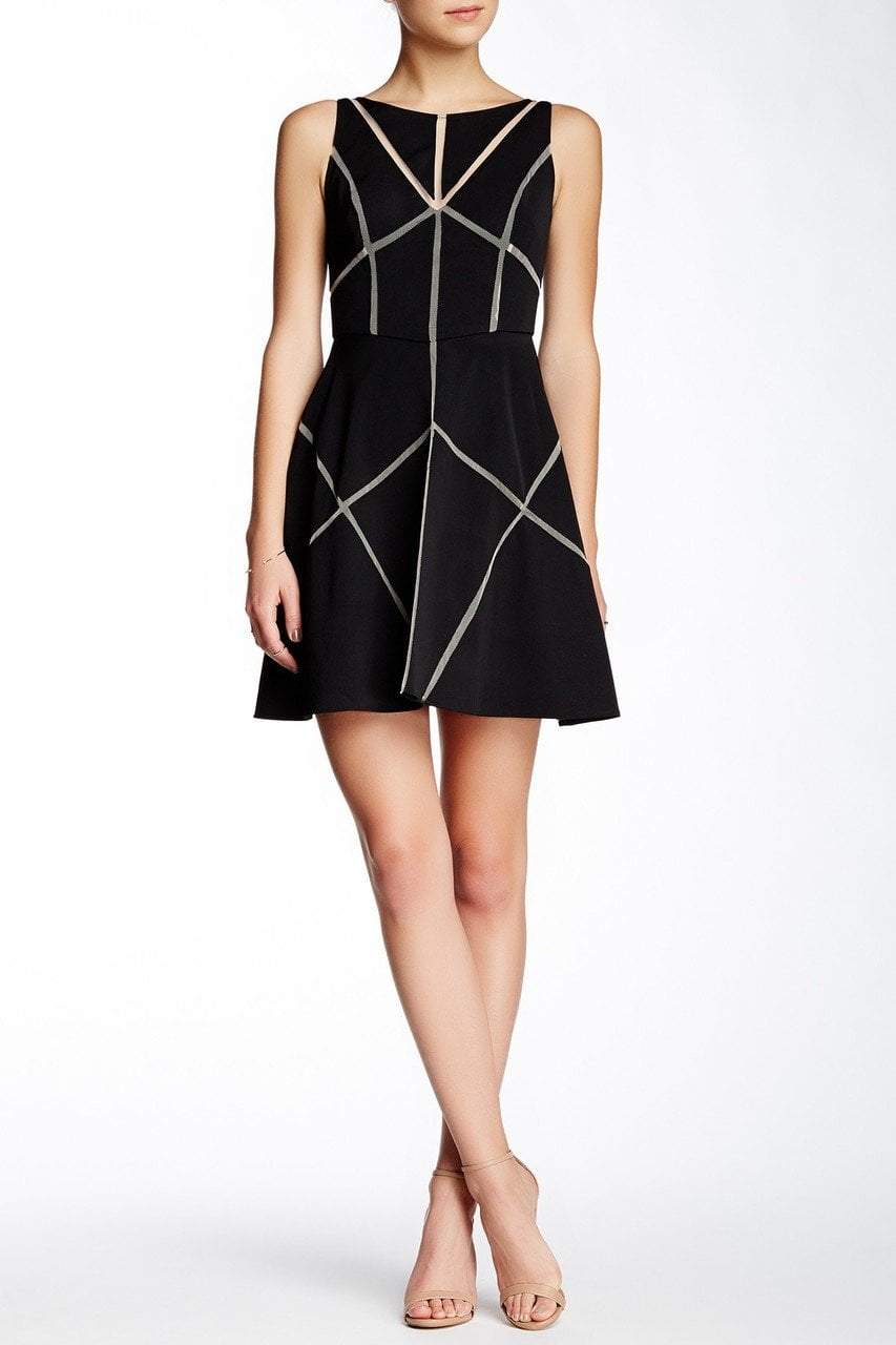 Image of Aidan Mattox - 54458370 Sleeveless Bateau A-line Dress