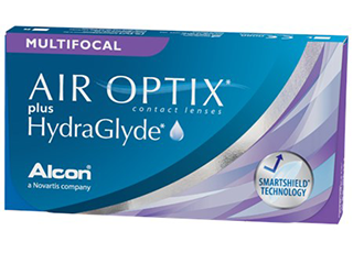 Image of Air Optix Plus HydraGlyde Multifocal 3 Pack Lentes de Contacto PRT