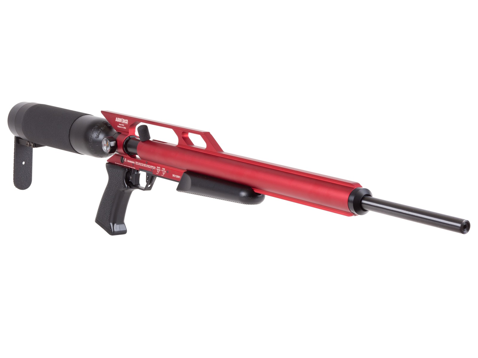 Image of AirForce Condor PCP Air Rifle Spin-Loc Tank Red 020 ID 814136022054
