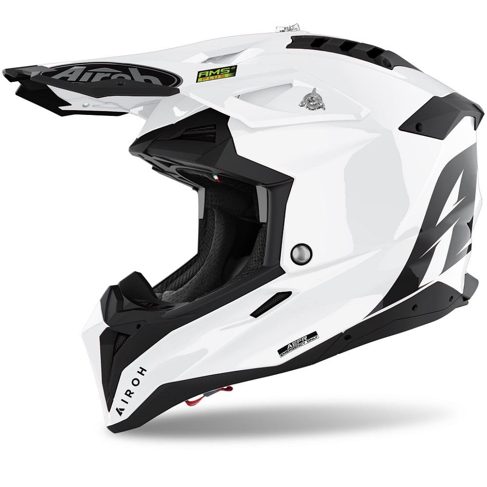 Image of Airoh Aviator 3 Blanc Casque Cross Taille 2XL