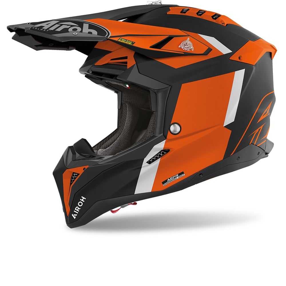 Image of Airoh Aviator 3 Glory Orange Matt Offroad Helmet Size L ID 8029243345060