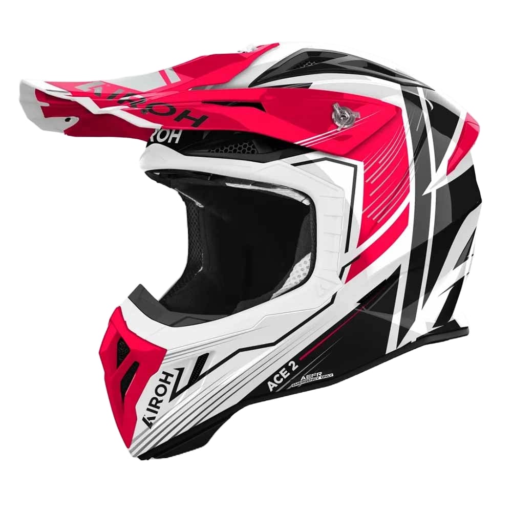 Image of Airoh Aviator Ace 2 Engine Red Gloss Offroad Helmet Größe L