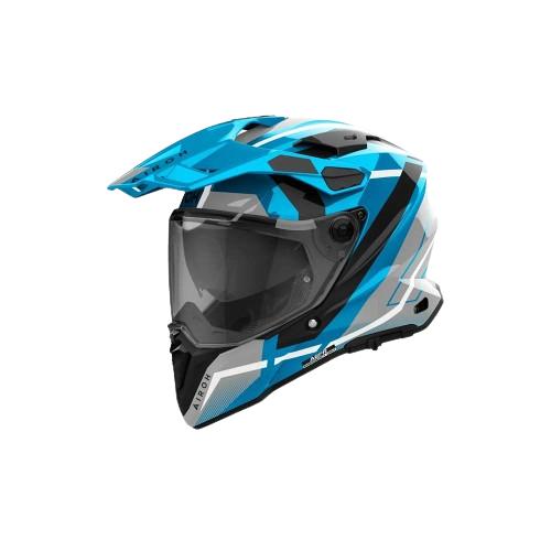 Image of Airoh Commander 2 Mavick Cerulean Blue Adventure Helmet Talla S
