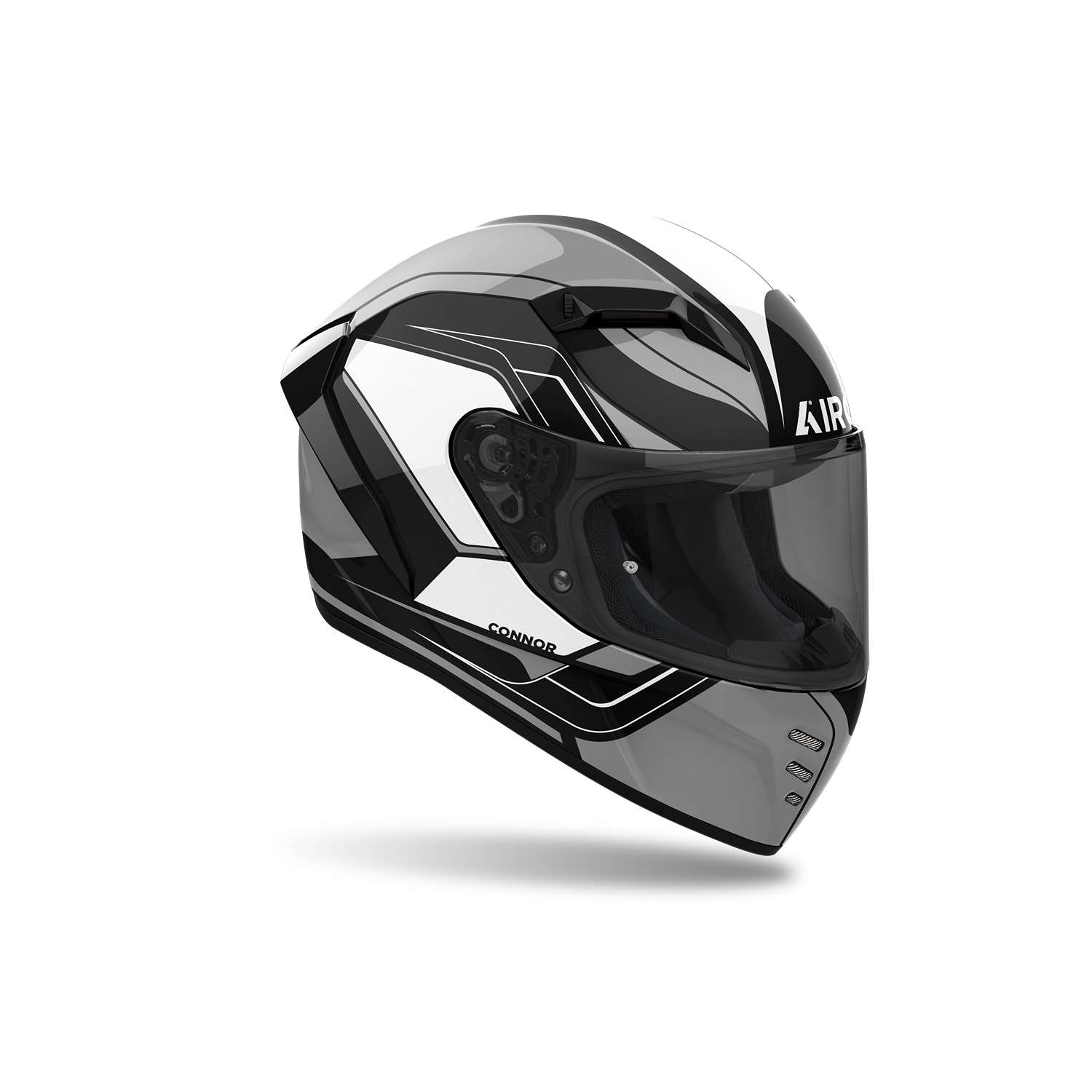 Image of Airoh Connor Dunk Black Gloss Full Face Helmet Size S EN