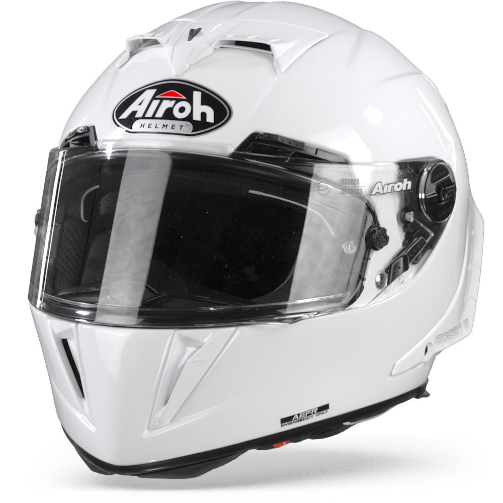 Image of Airoh GP550 S Color White Gloss Full Face Helmet Size XL EN