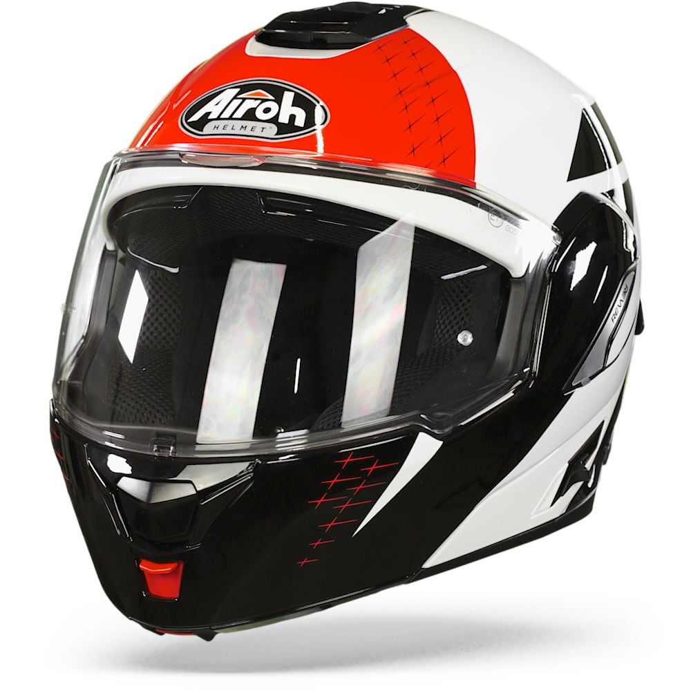 Image of Airoh Rev 19 Leaden Red Gloss Modular Helmet Size 2XL EN
