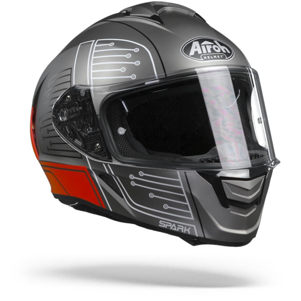 Image of Airoh Spark Cyrcuit Red Matt Full Face Helmet Size XL ID 8029243305217
