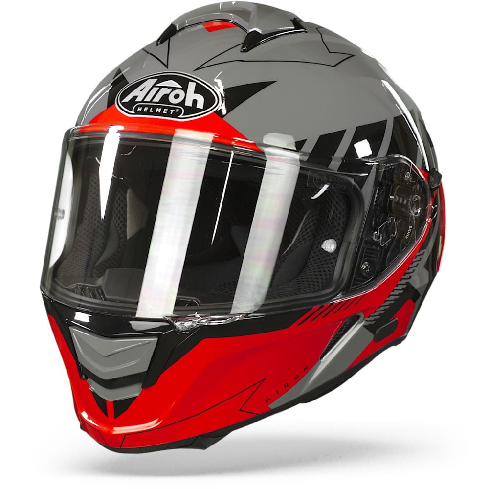Image of Airoh Spark Rise Black Red Full Face Helmet Size 2XL EN