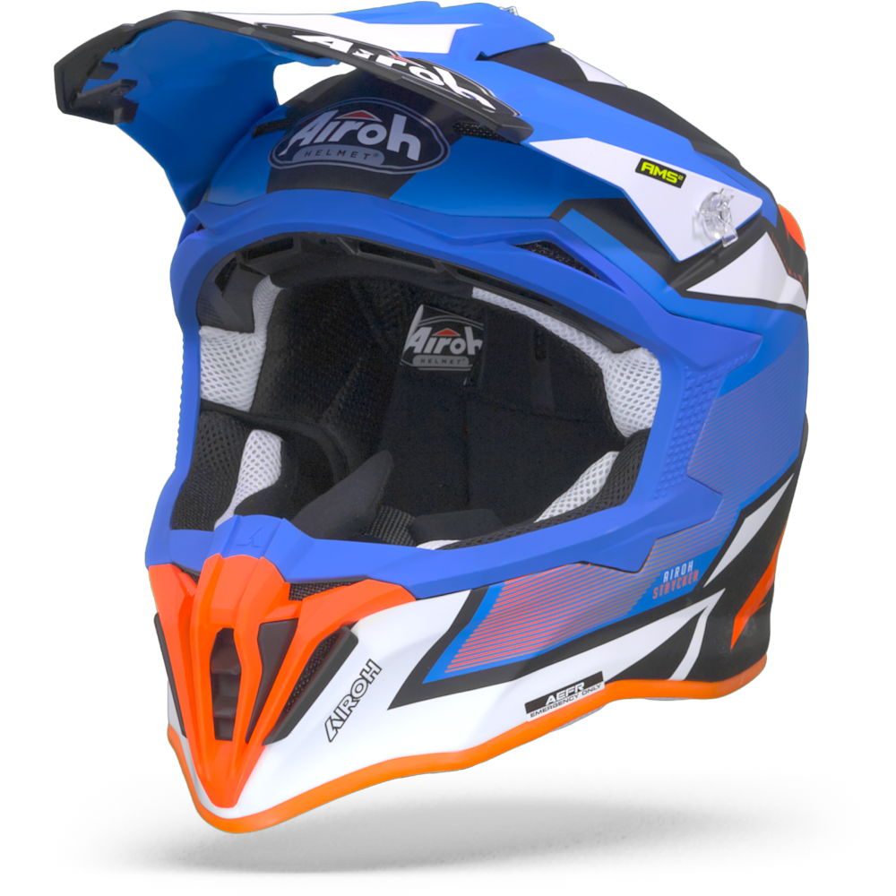 Image of Airoh Striker Axe Casco Motocross Azul Talla S