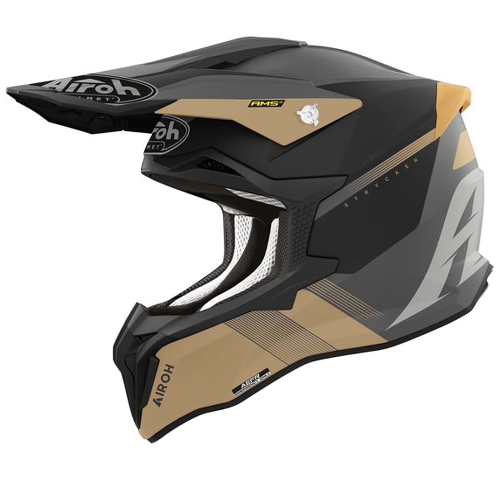 Image of Airoh Strycker Blazer Gold Matt Offroad Helmet Talla S