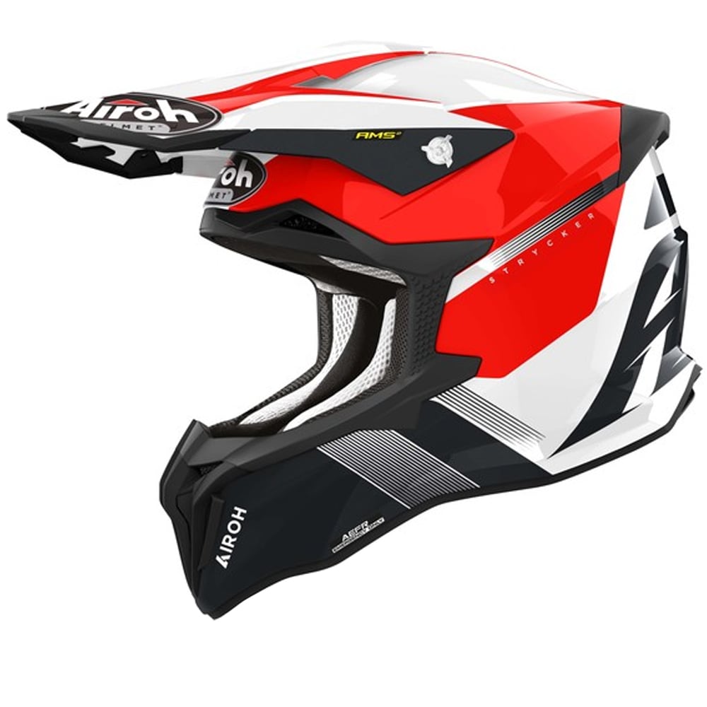 Image of Airoh Strycker Blazer Red Offroad Helmet Size 2XL ID 8029243346357