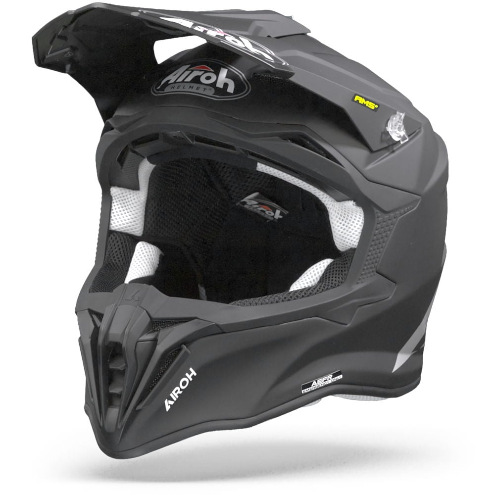 Image of Airoh Strycker Flat Black Offroad Helmet Size S ID 8029243317661