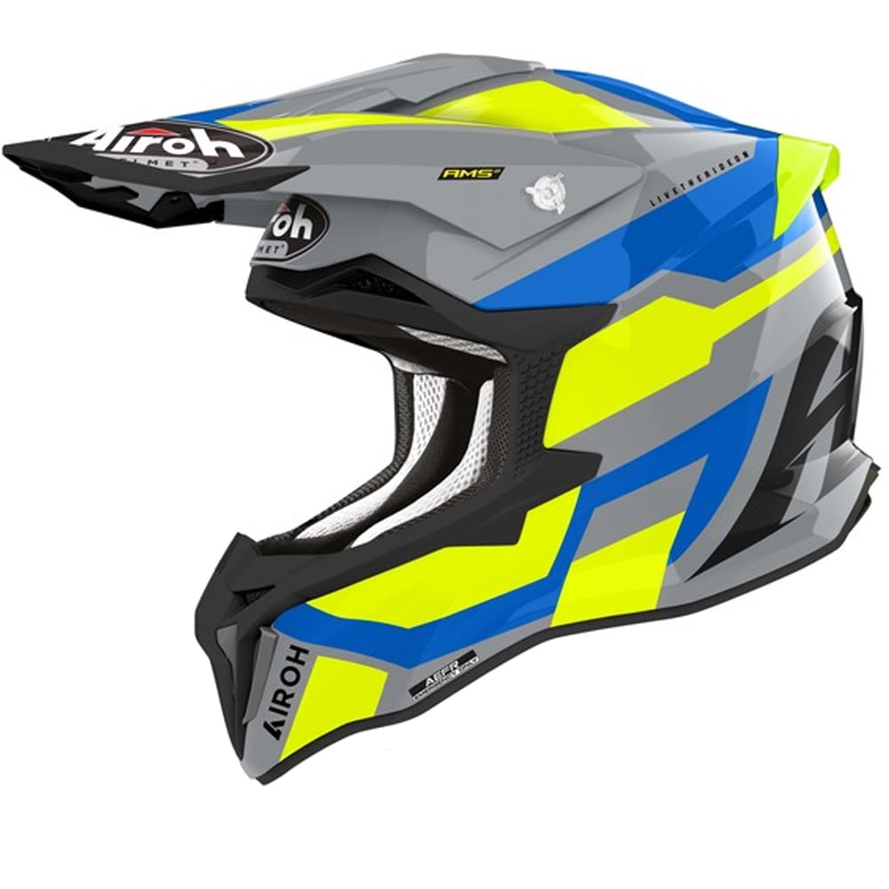 Image of Airoh Strycker Glam Yellow Offroad Helmet Size 2XL ID 8029243345930