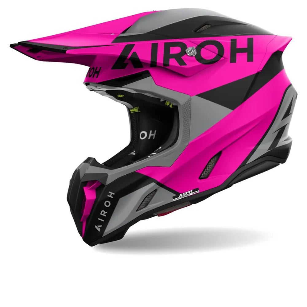 Image of Airoh Twist 3 King Purple Grey Offroad Helmet Taille M
