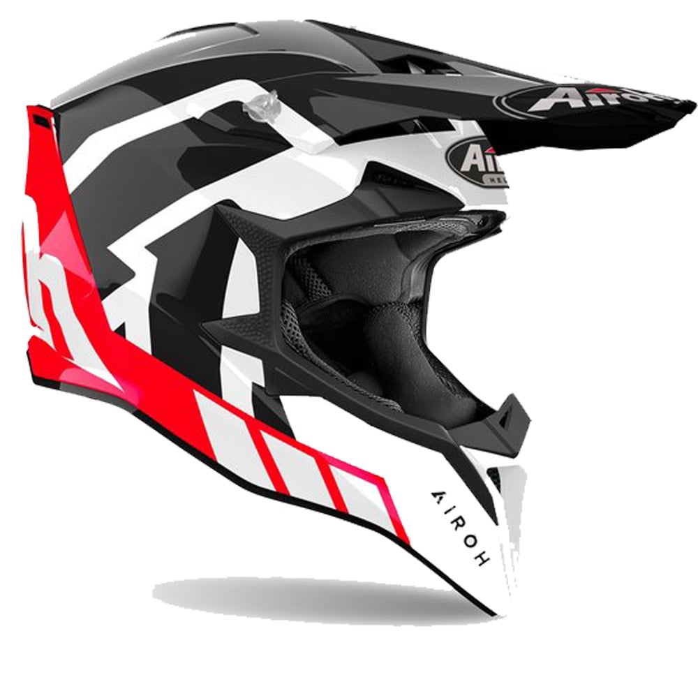 Image of Airoh Wraaap Reloaded Red Black Offroad Helmet Talla 2XL