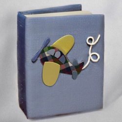 Image of Airplane Personalized Baby Photo Album - Small