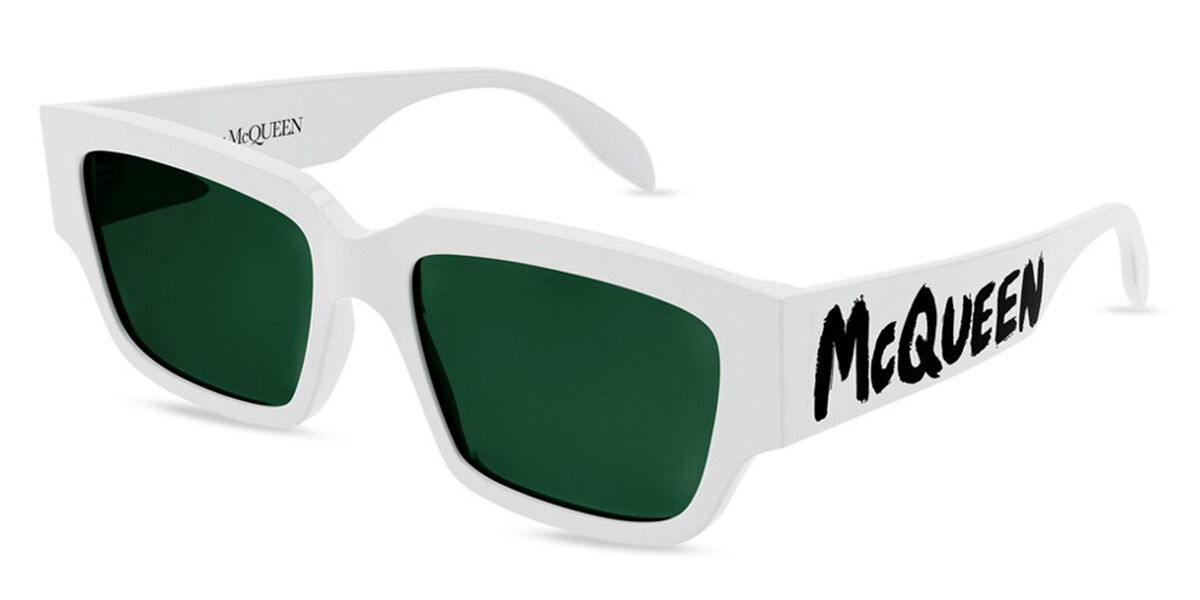 Image of Alexander McQueen AM0329S 003 Óculos de Sol Brancos Masculino BRLPT