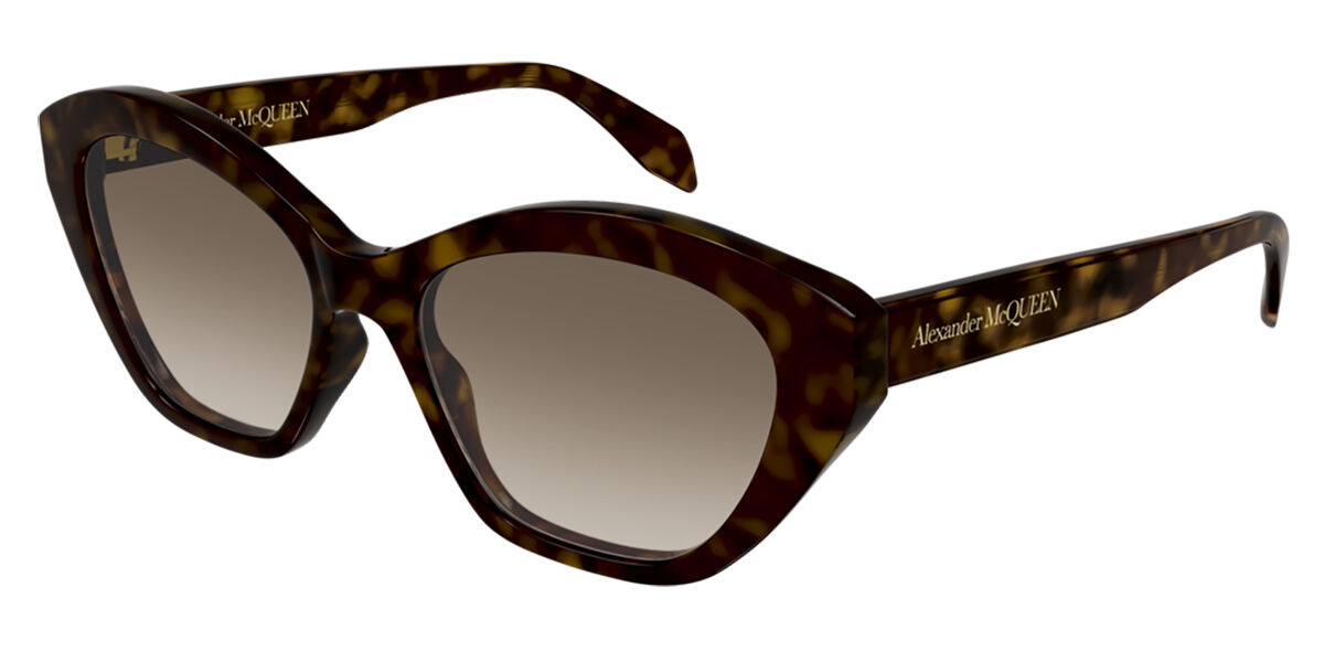 Image of Alexander McQueen AM0355S 002 54 Lunettes De Soleil Femme Tortoiseshell FR